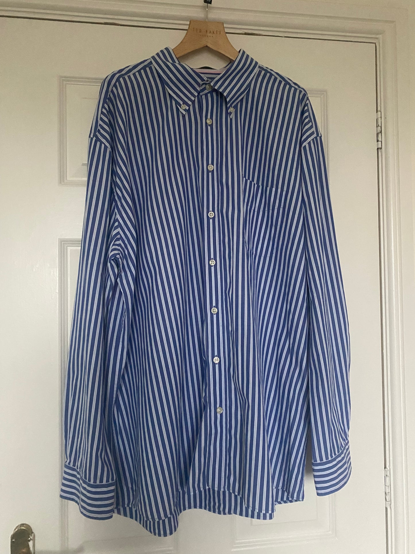Gant Blue Striped Shirt Size XXL