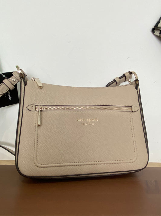 Kate Spade Hudson pebbled leather handbag cream