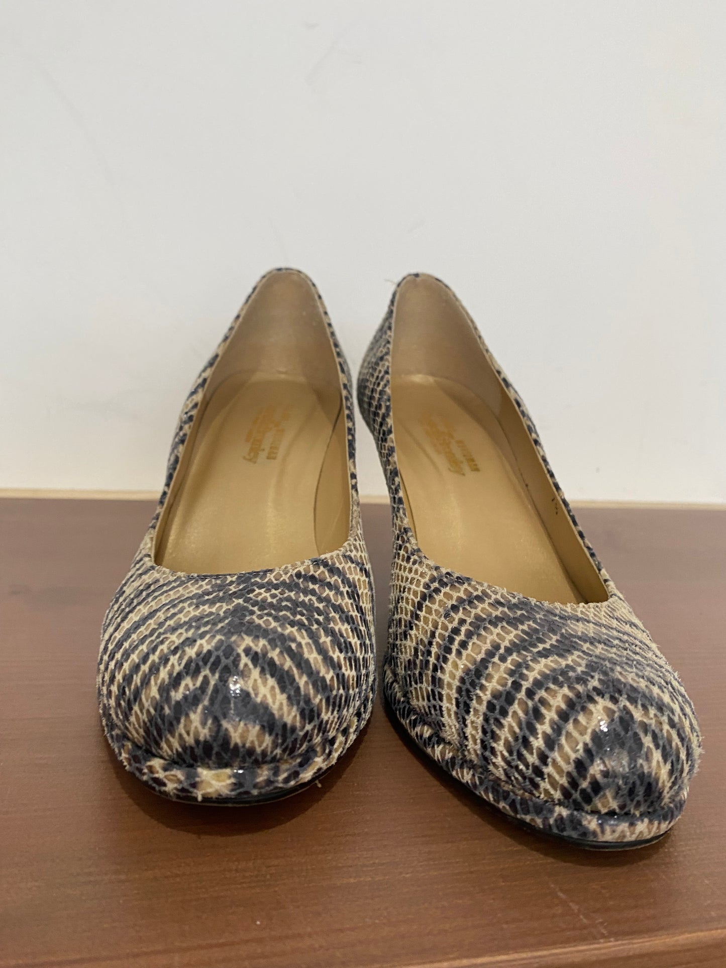 Stuart Weitzman X Russell and Bromley Muse Tiger Print Court Shoes Size 5