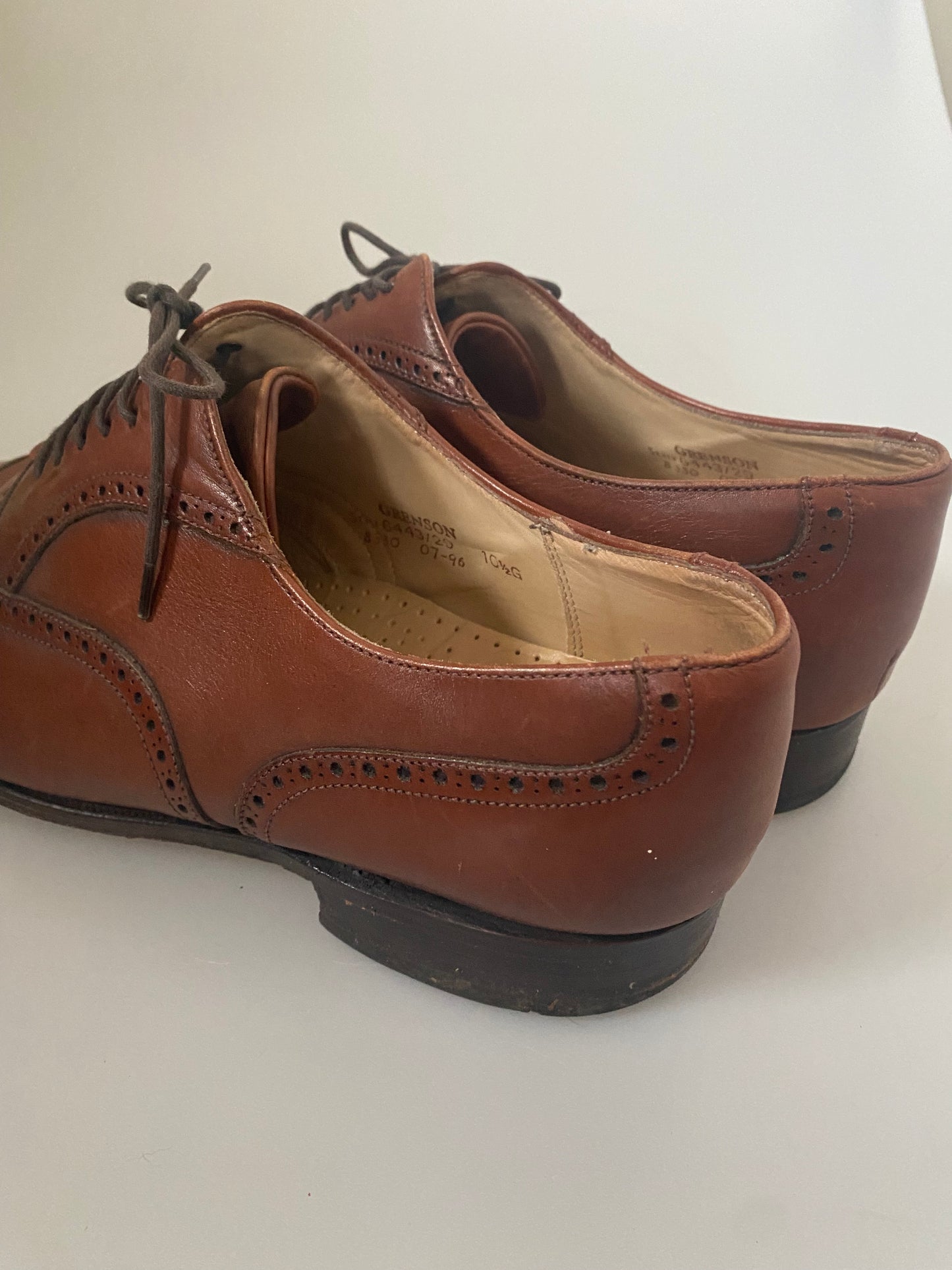 Grenson Brown Leather Brogues Size 10.5