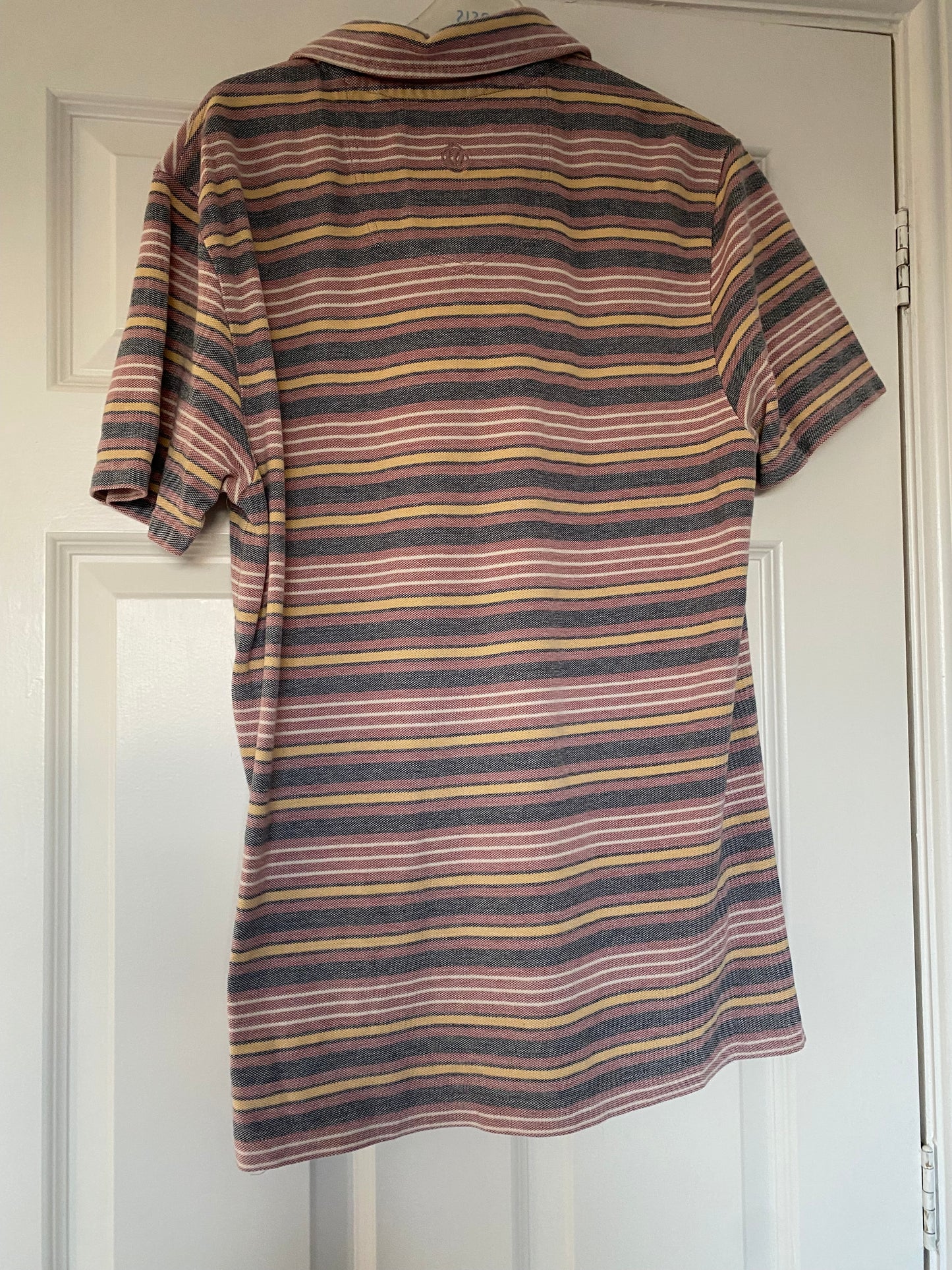 Fat Face Striped Polo Shirt Size Large