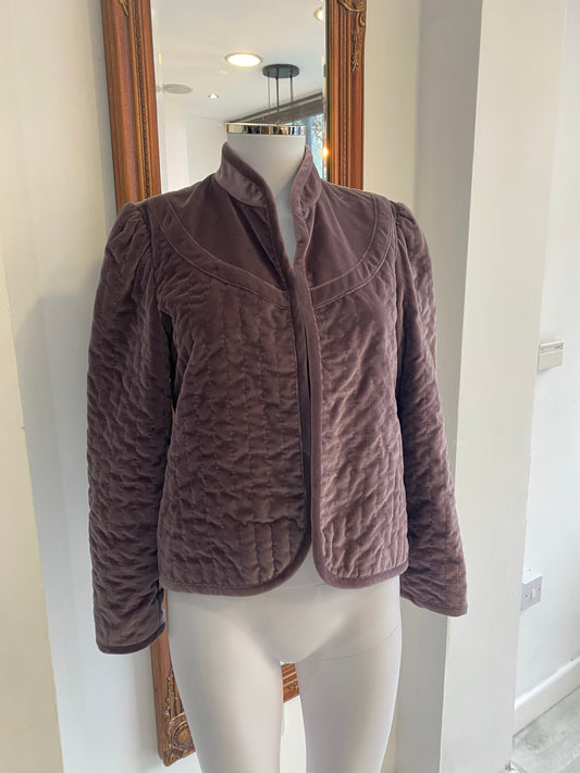 Lyell Elizabeth Pink Velvet Jacket Size 8