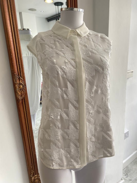 Ted Baker sequin blouse size 8