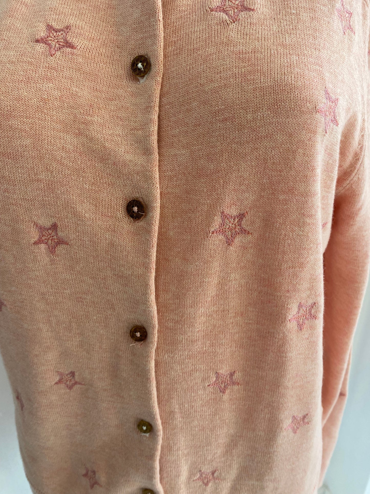 White Stuff Star Blush Pink Cardigan Size 12