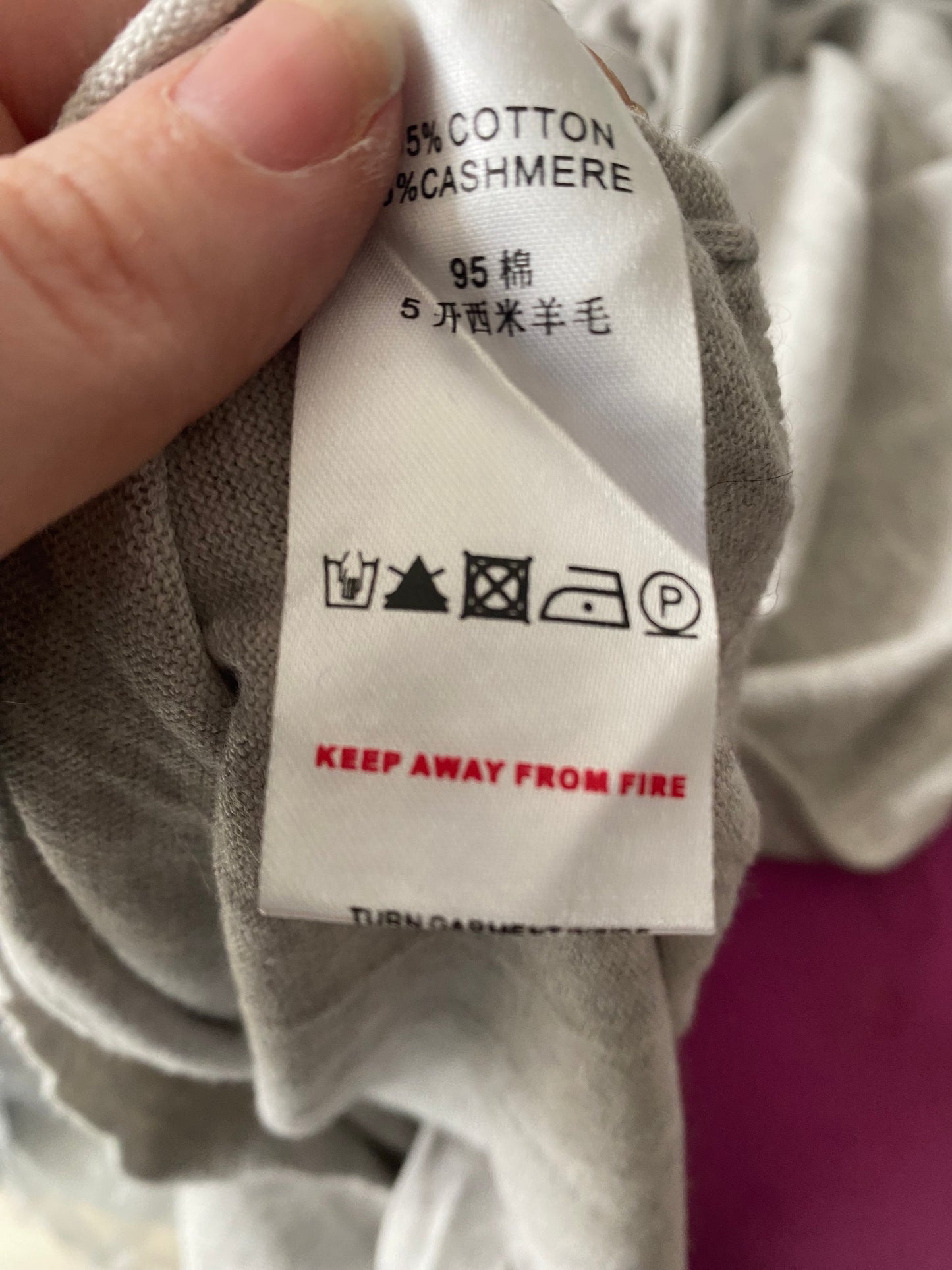 Reiss cashmere and cotton jumper size medium 10-12