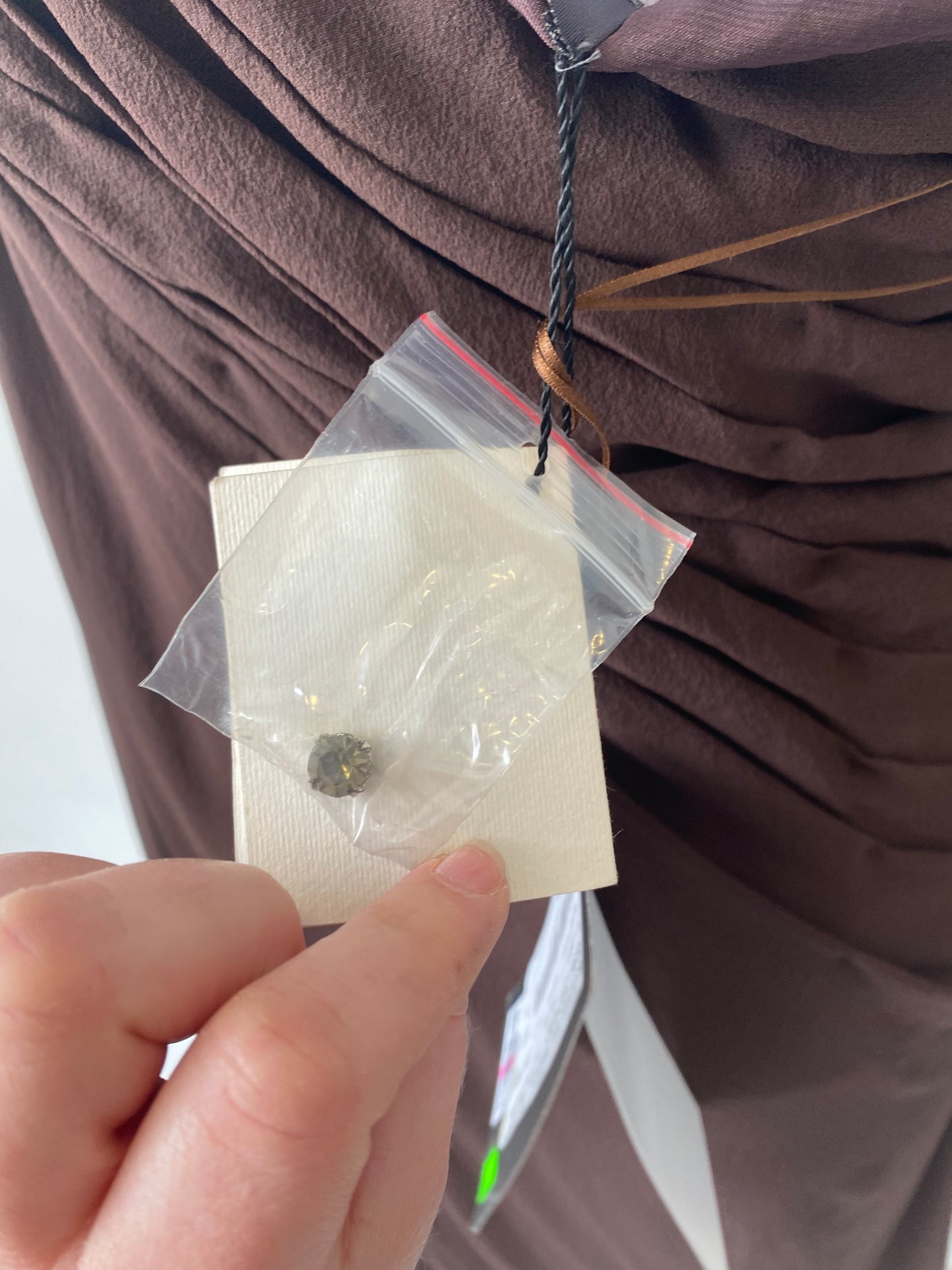 Max Mara Brown One Shoulder Dress Size 14