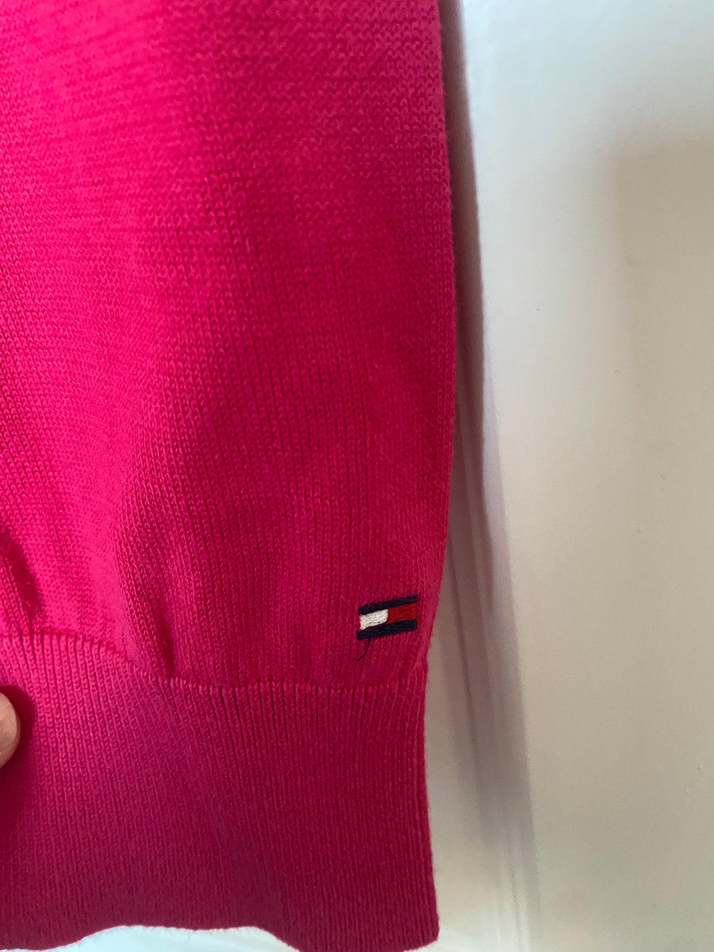 Tommy Hilfiger Pink Argyle Jumper Size XL