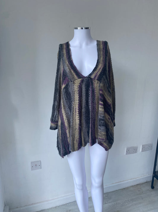 Sandwich Striped Oversized Jumper Size Large 14-16
