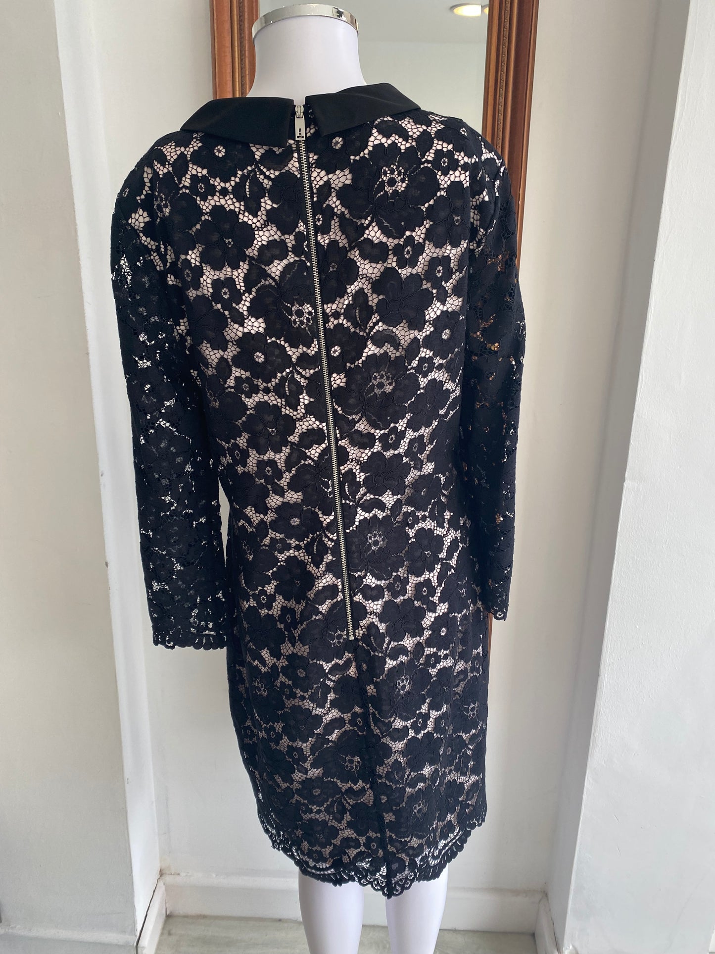 Ted Baker black lace dress size 12