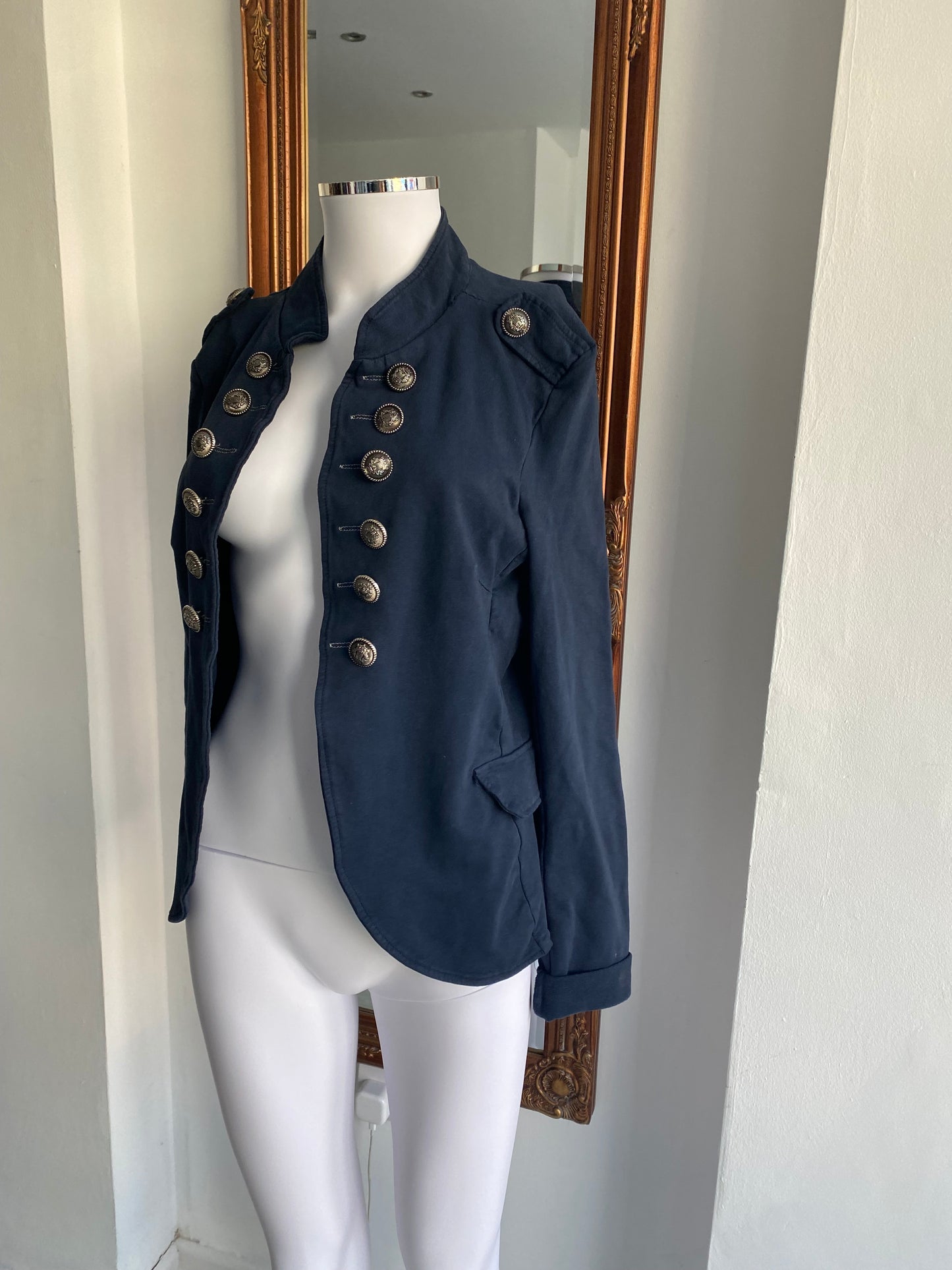Ella and Cherry Navy Military Jacket Size XL 12-14