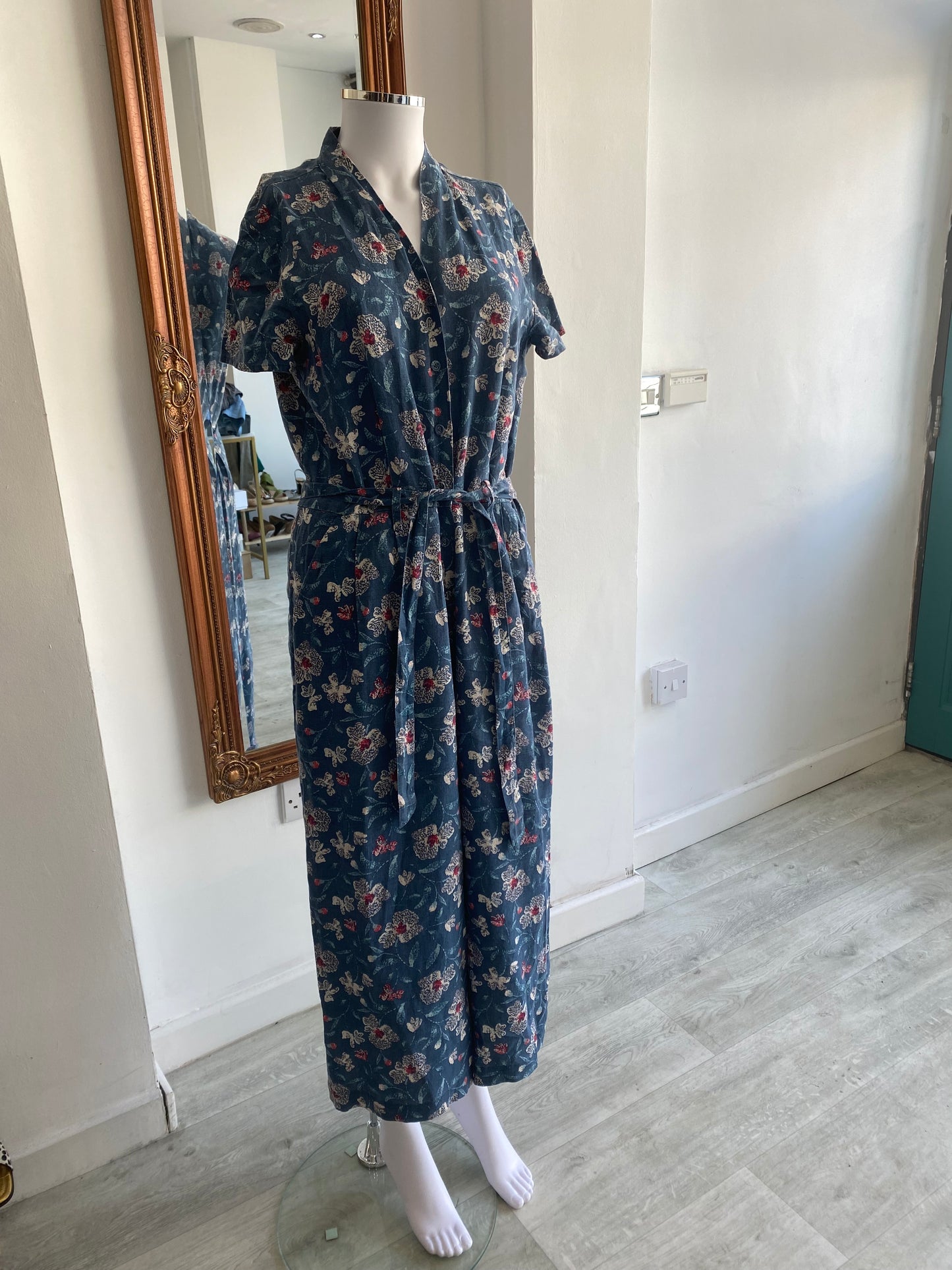 Seasalt Floral Print Jumpsuit Size 10