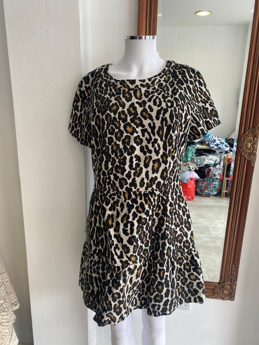 Sea New York leopard print dress size 12