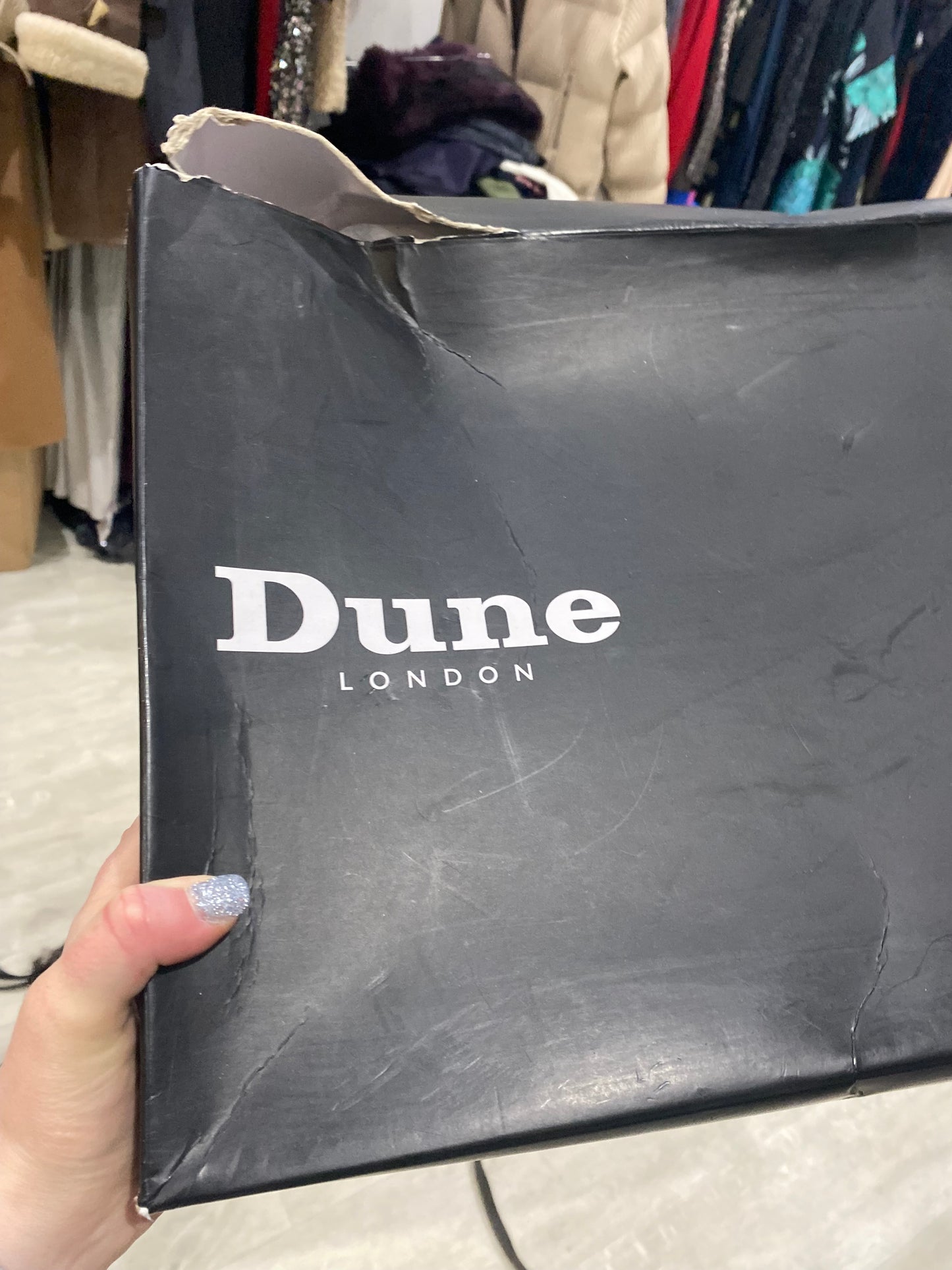 Dune Dark Brown Knee High Leather Vivvi Boots Size 3