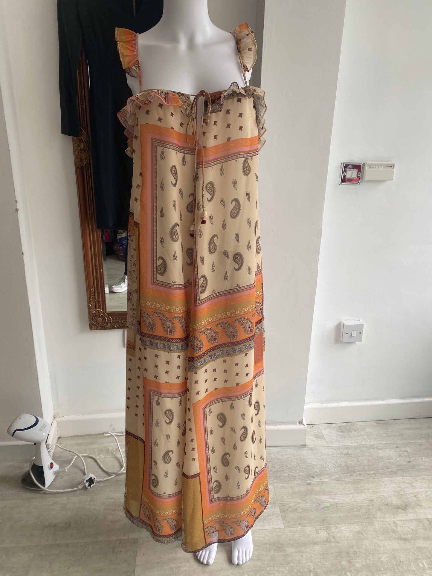 Zara paisley print dress size 10