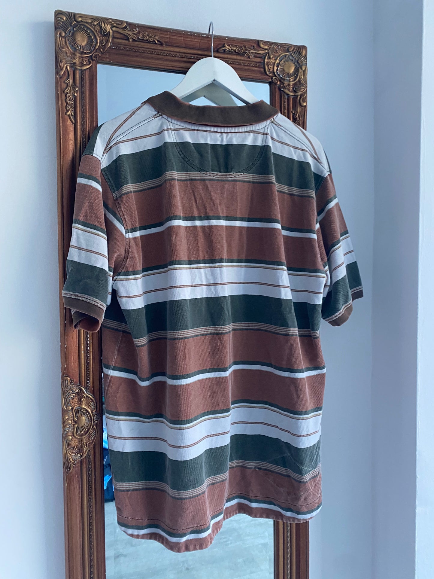 Fat Face Brown Striped Tshirt Size XL