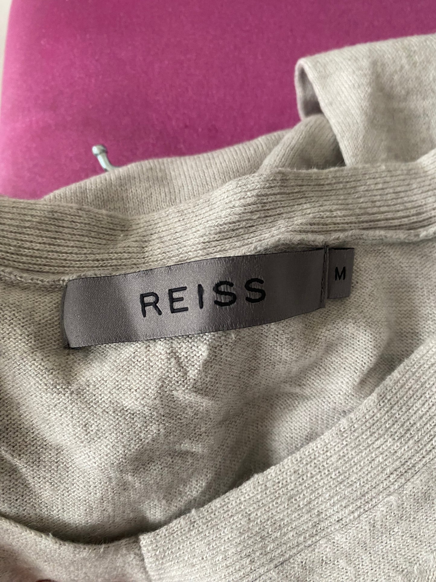 Reiss cashmere and cotton jumper size medium 10-12