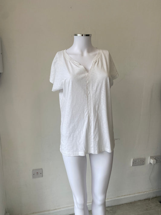 White Stuff White T-shirt Size 12