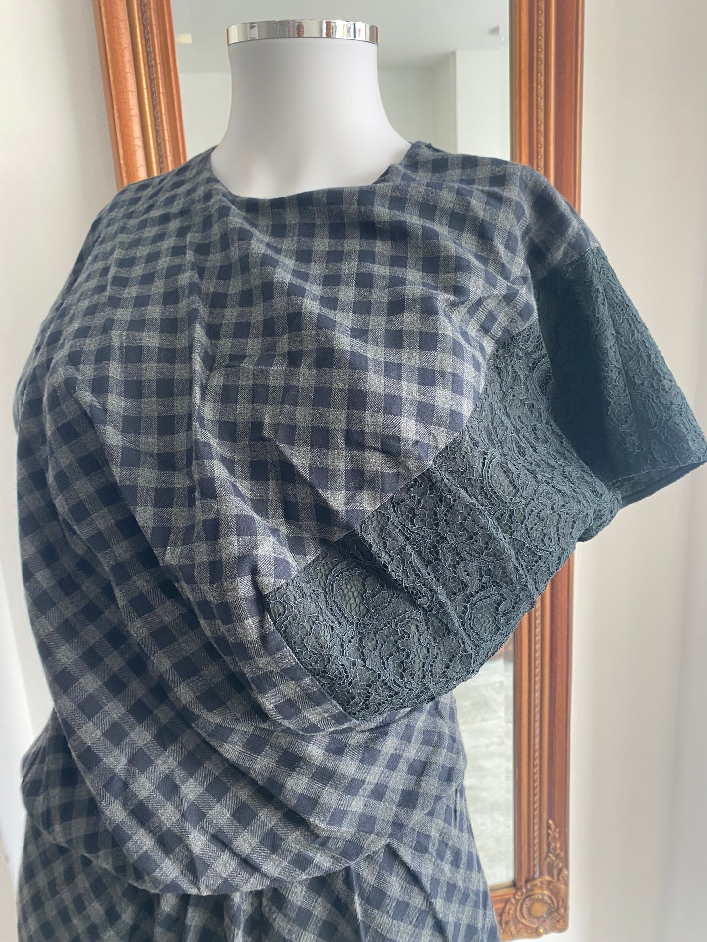 Carven Paris checked dress size 12