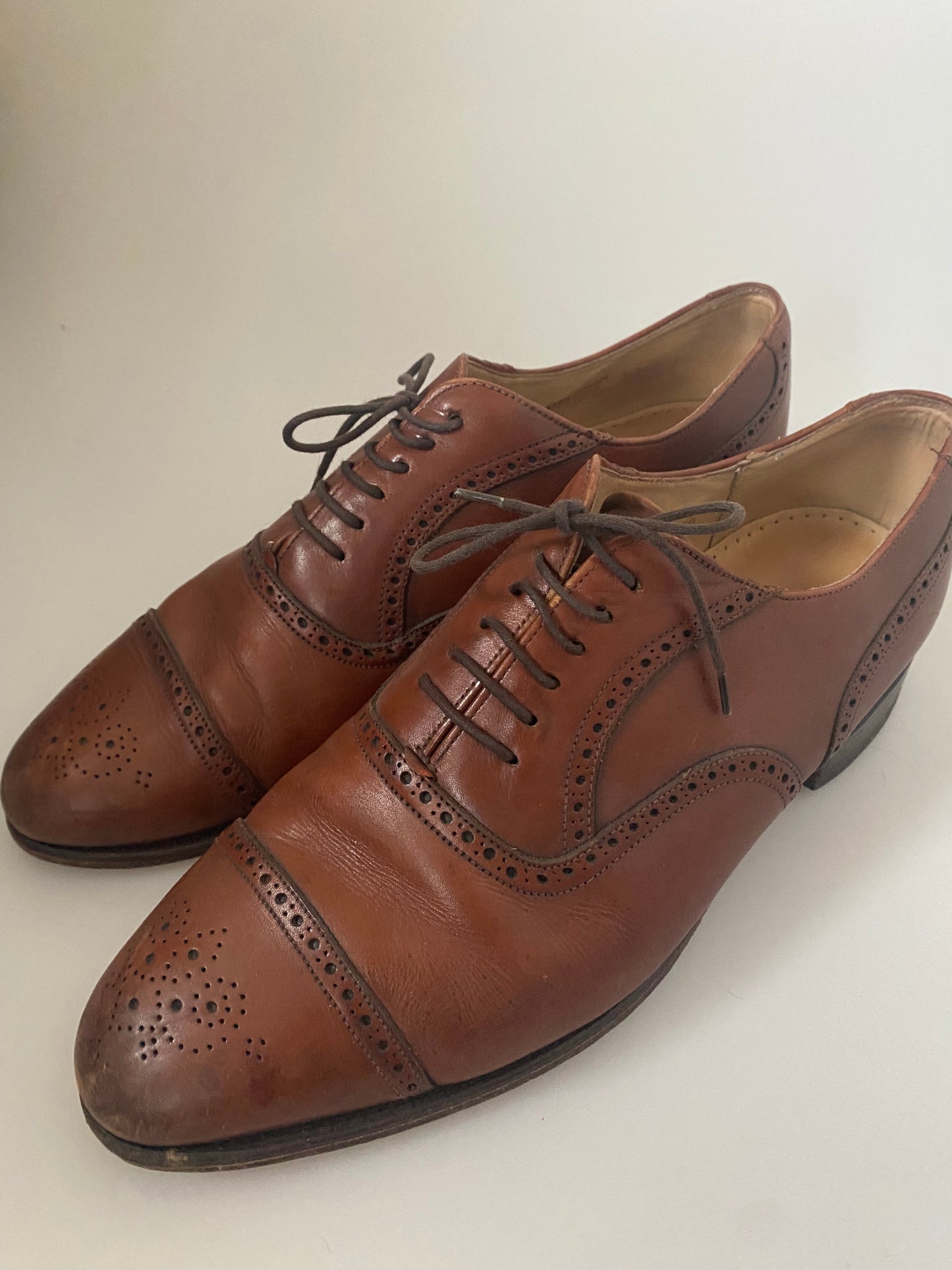 Grenson Brown Leather Brogues Size 10.5