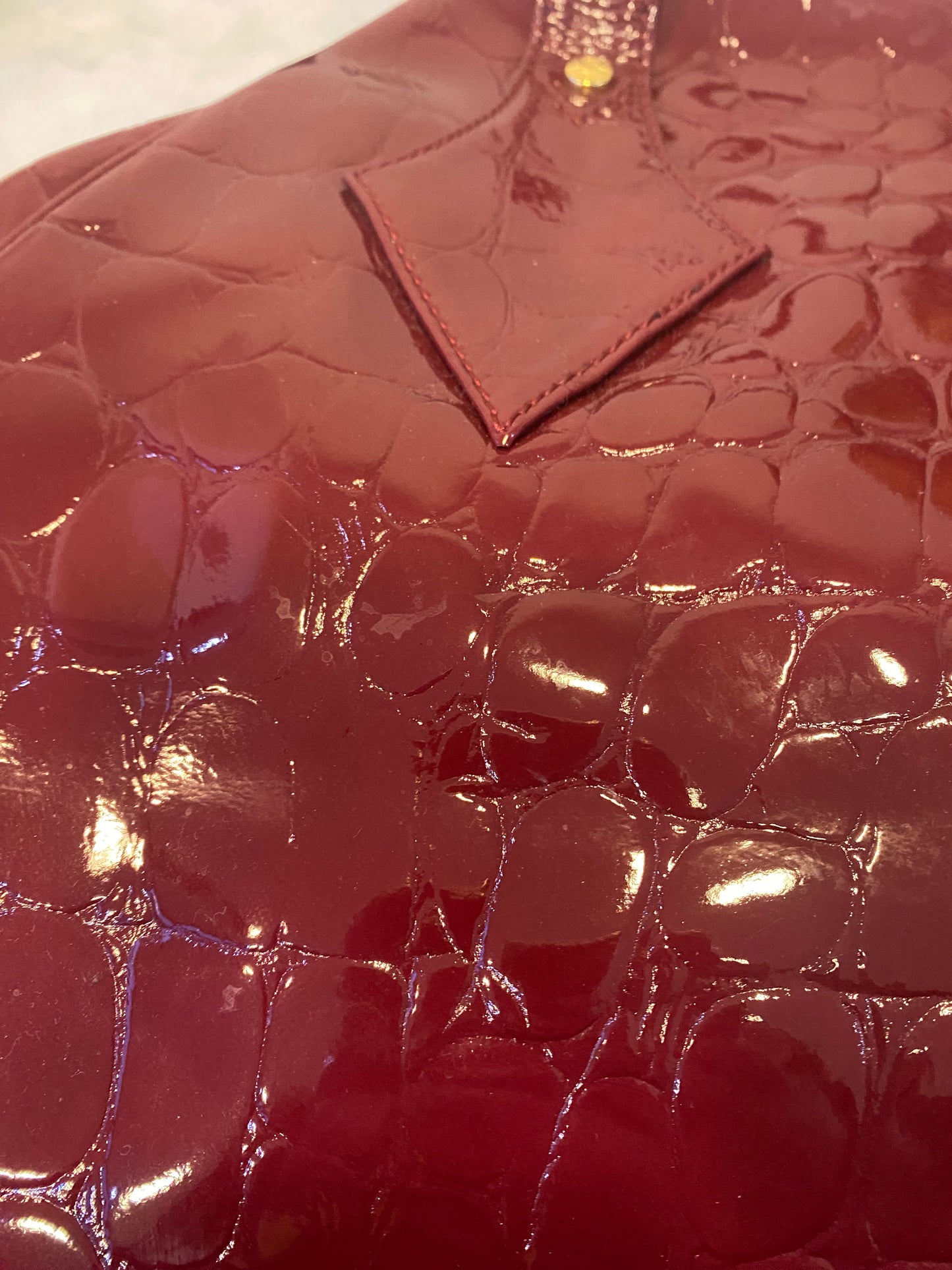 Vivienne Westwood Red Patent Leather Crimson Handbag with Dust at