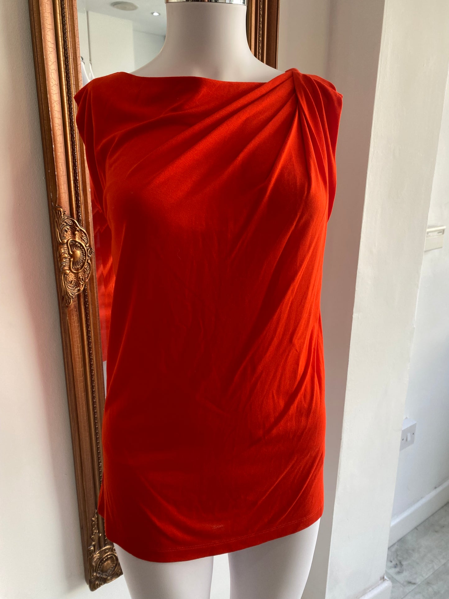 LK Bennett burnt orange top size 8-10