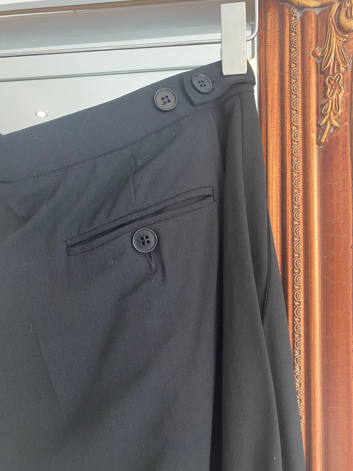 Emporio Armani Black Trouser Suit Size 10