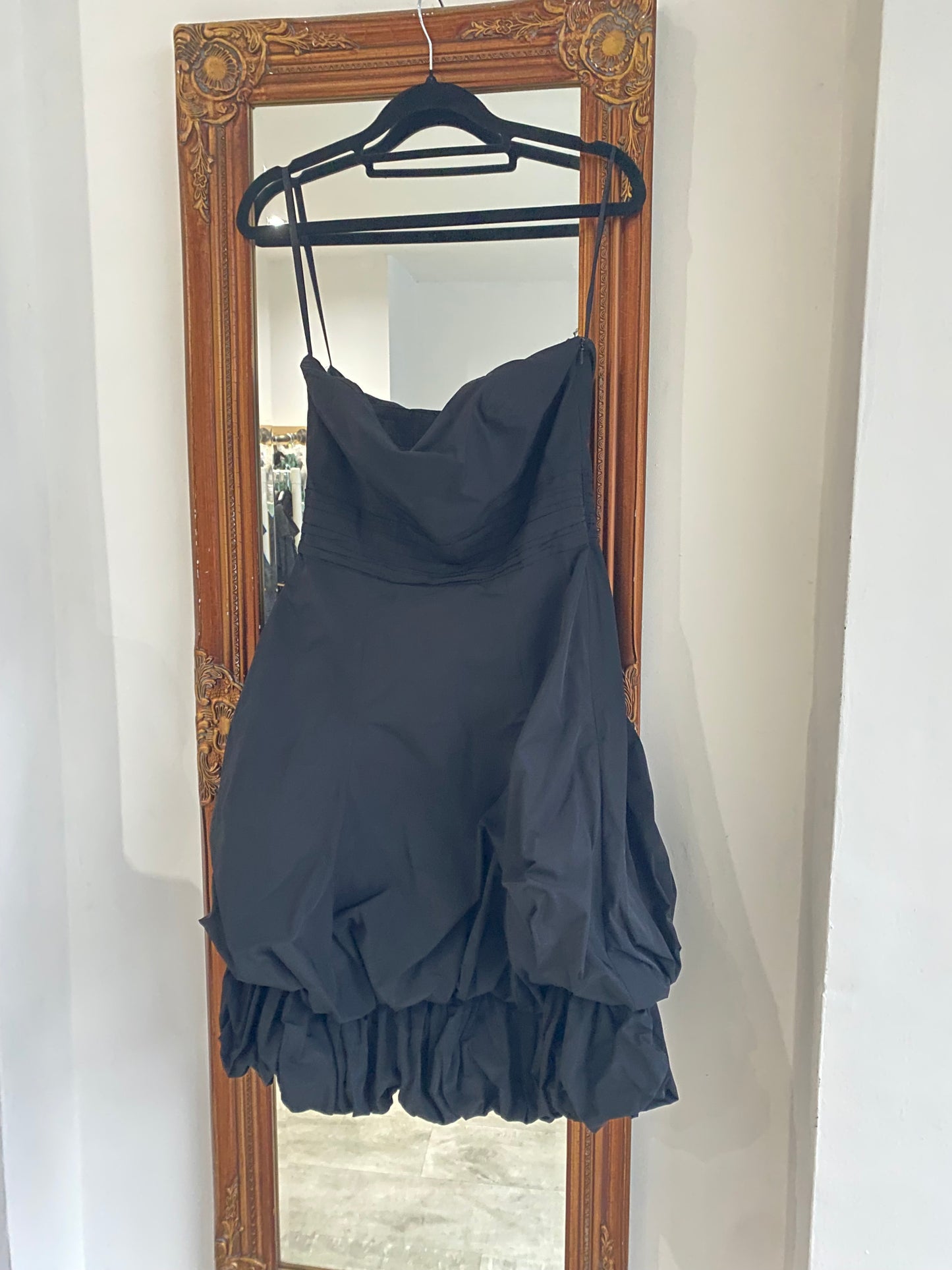 Coast Black Dress with Removable Straps Size 8