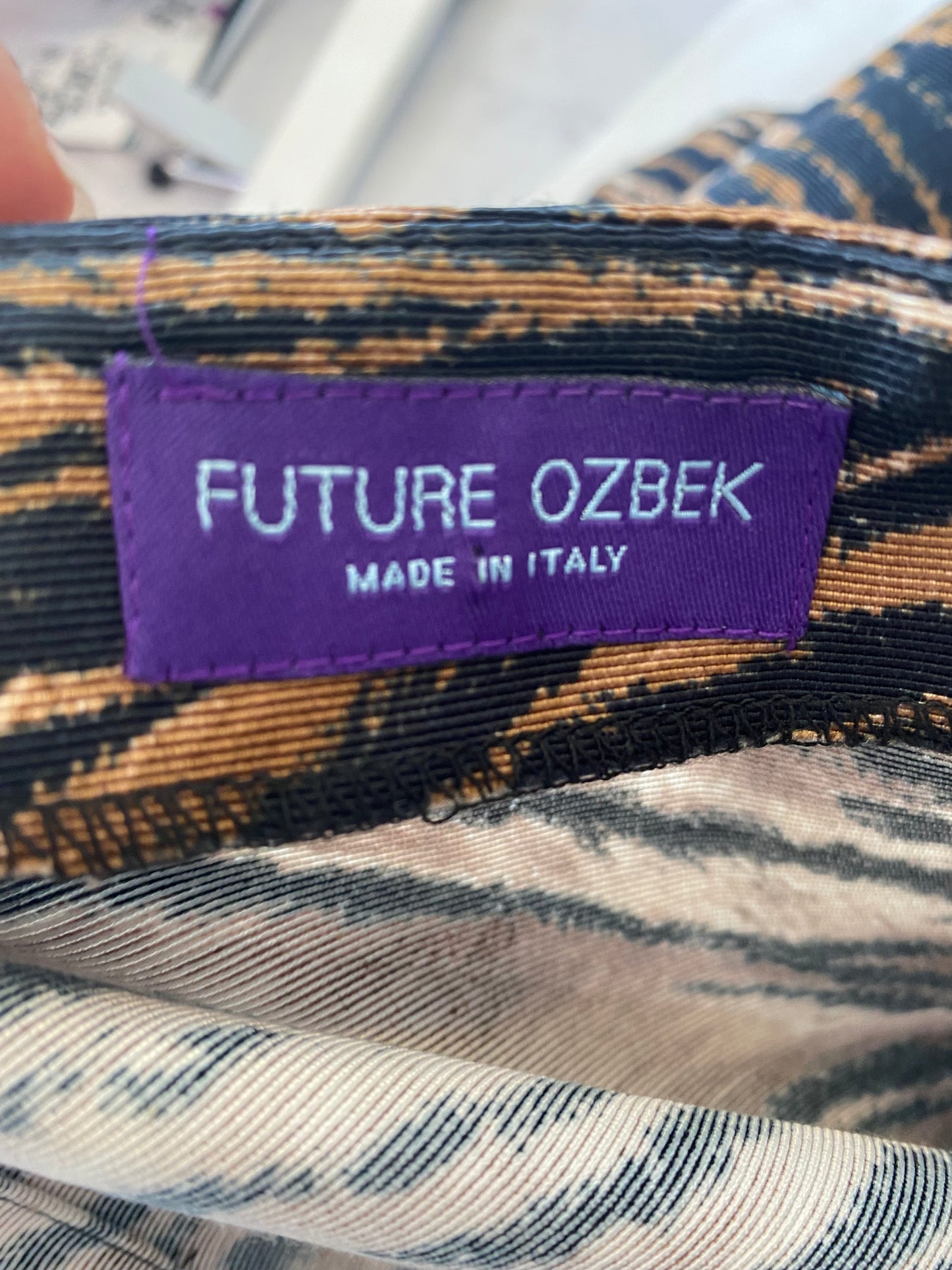 Future Ozbek tiger print suit size 10