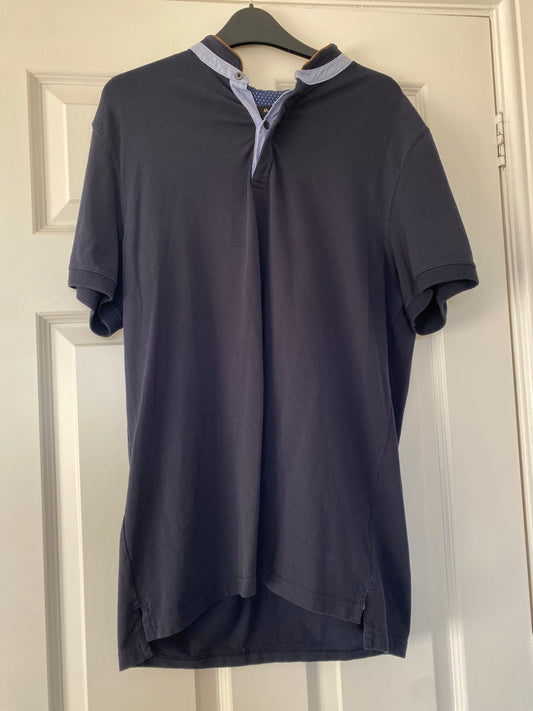Massimo Dutti Navy Tshirt Size XL