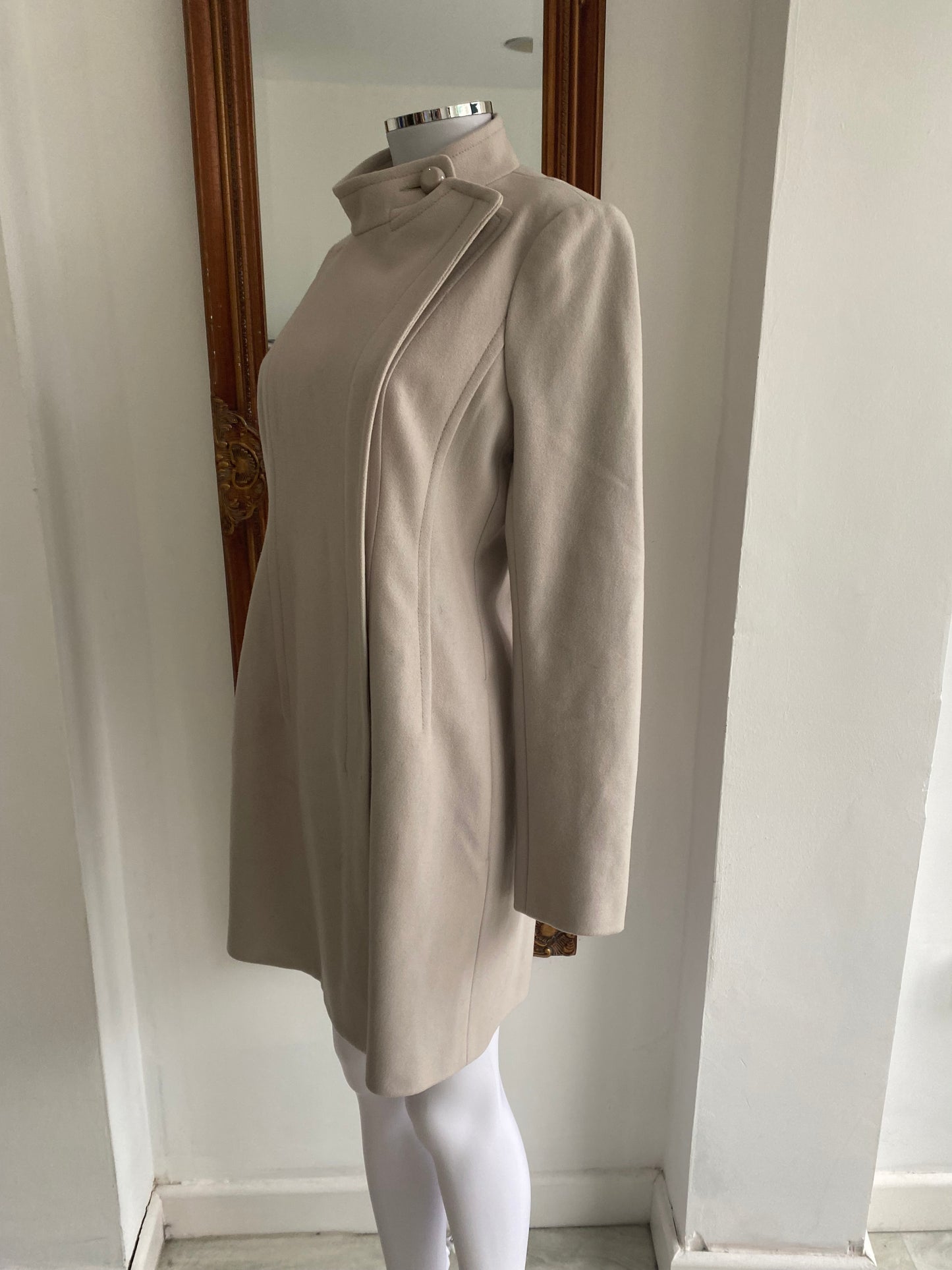 French Connection Blush Pink Wool Blend Coat Size 10