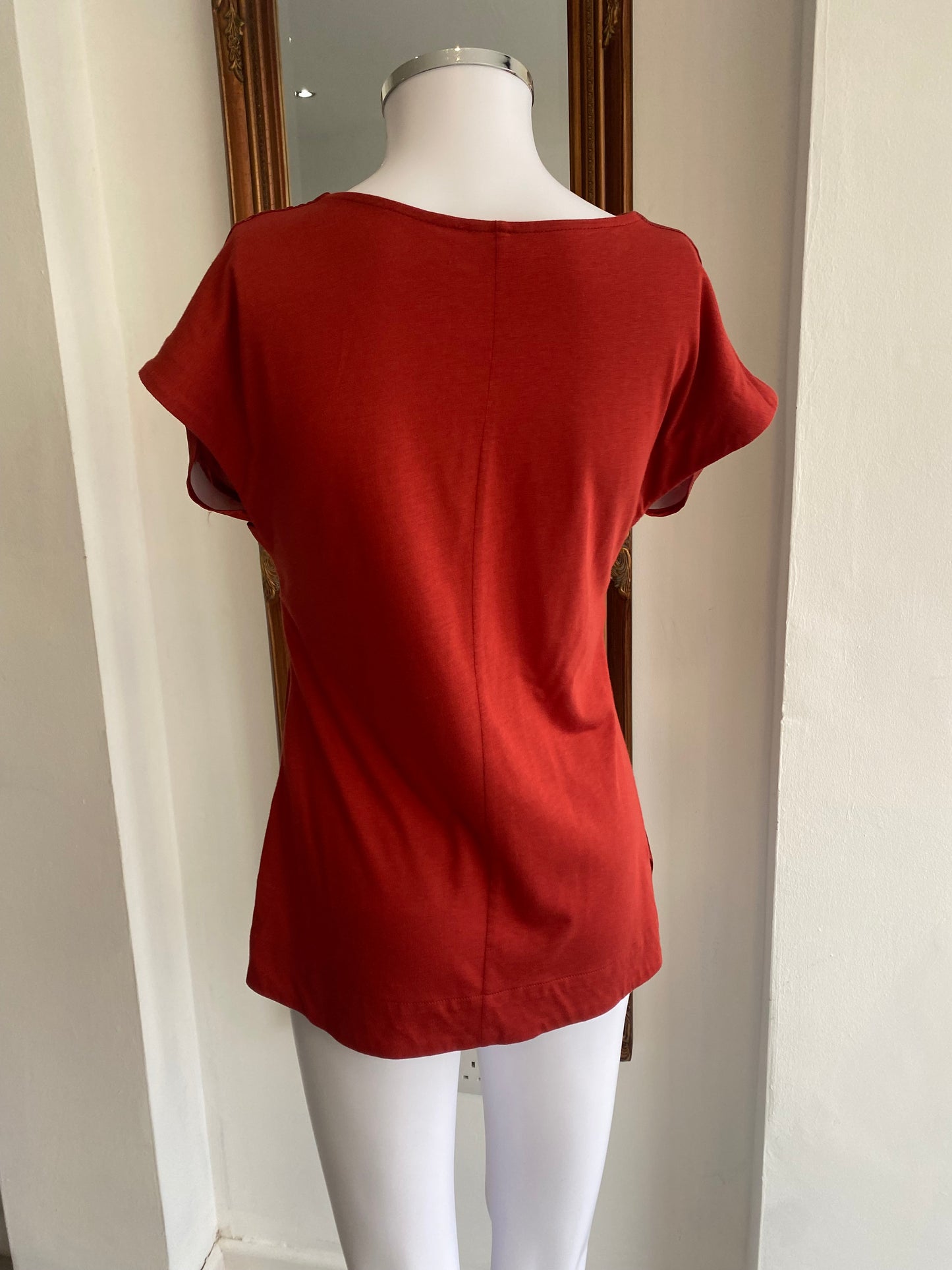 Jigsaw Burnt Orange Top Size XS 6-8