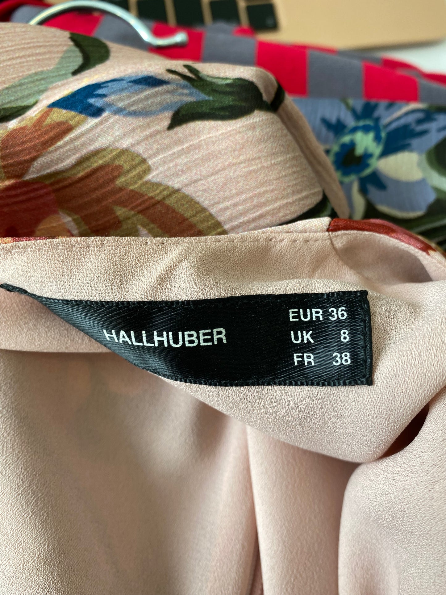 Hallhuber Pink Floral Dress Size 8-10