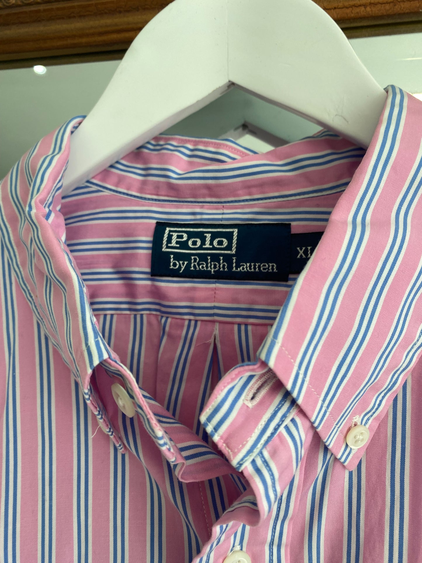 Polo Ralph Lauren Pink Striped Shirt Size XL