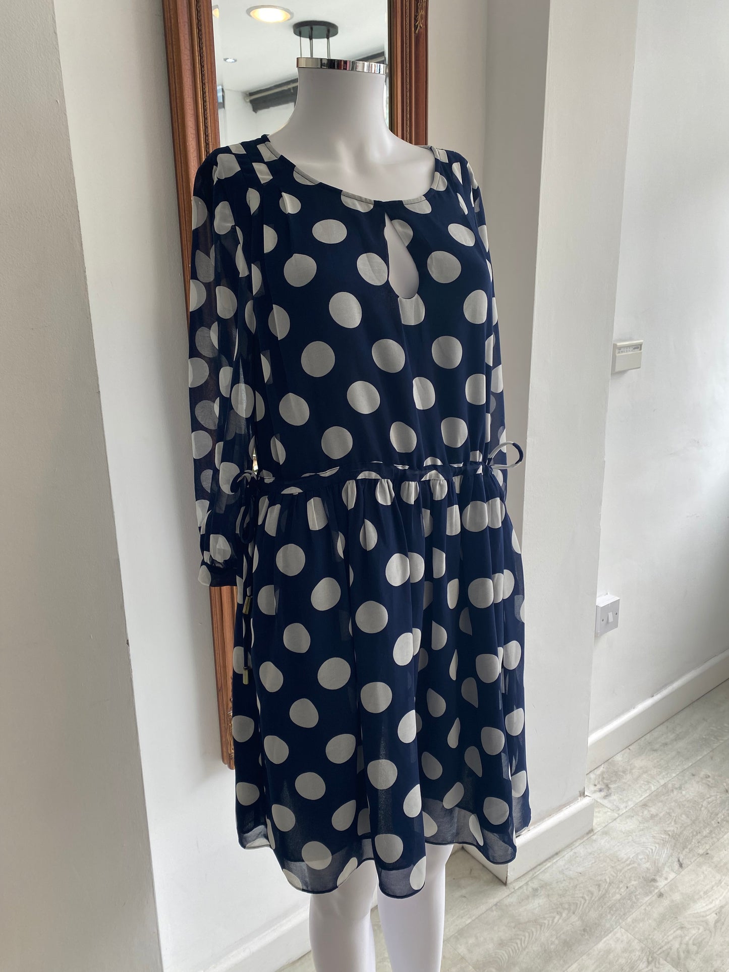 Whistles polka dot dress size 10-12