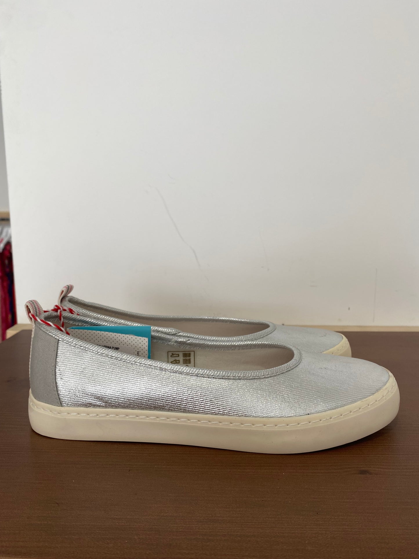 White Stuff Silver Pumps Size 6