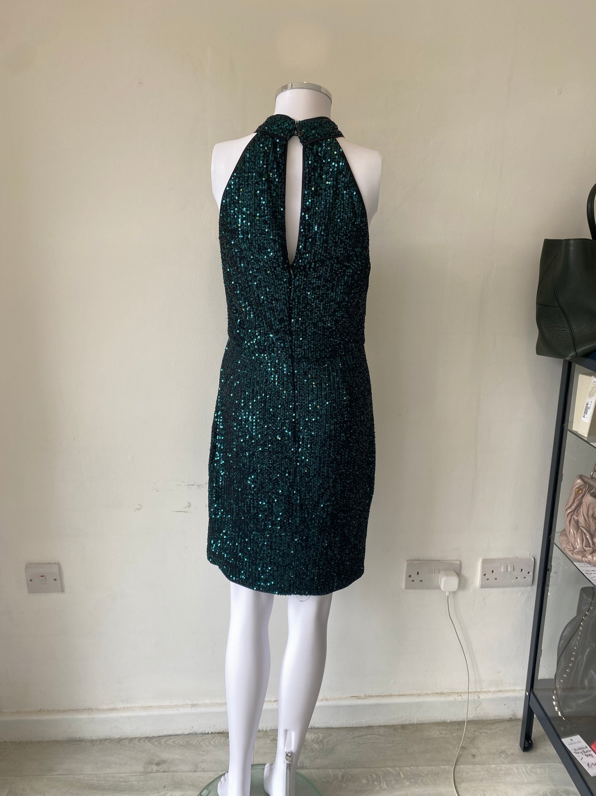 Lipsy Green Sequin Dress Size 16 Follow The Clothes Lipsy Green Sequin Dress Size 16 Follow The Clothes