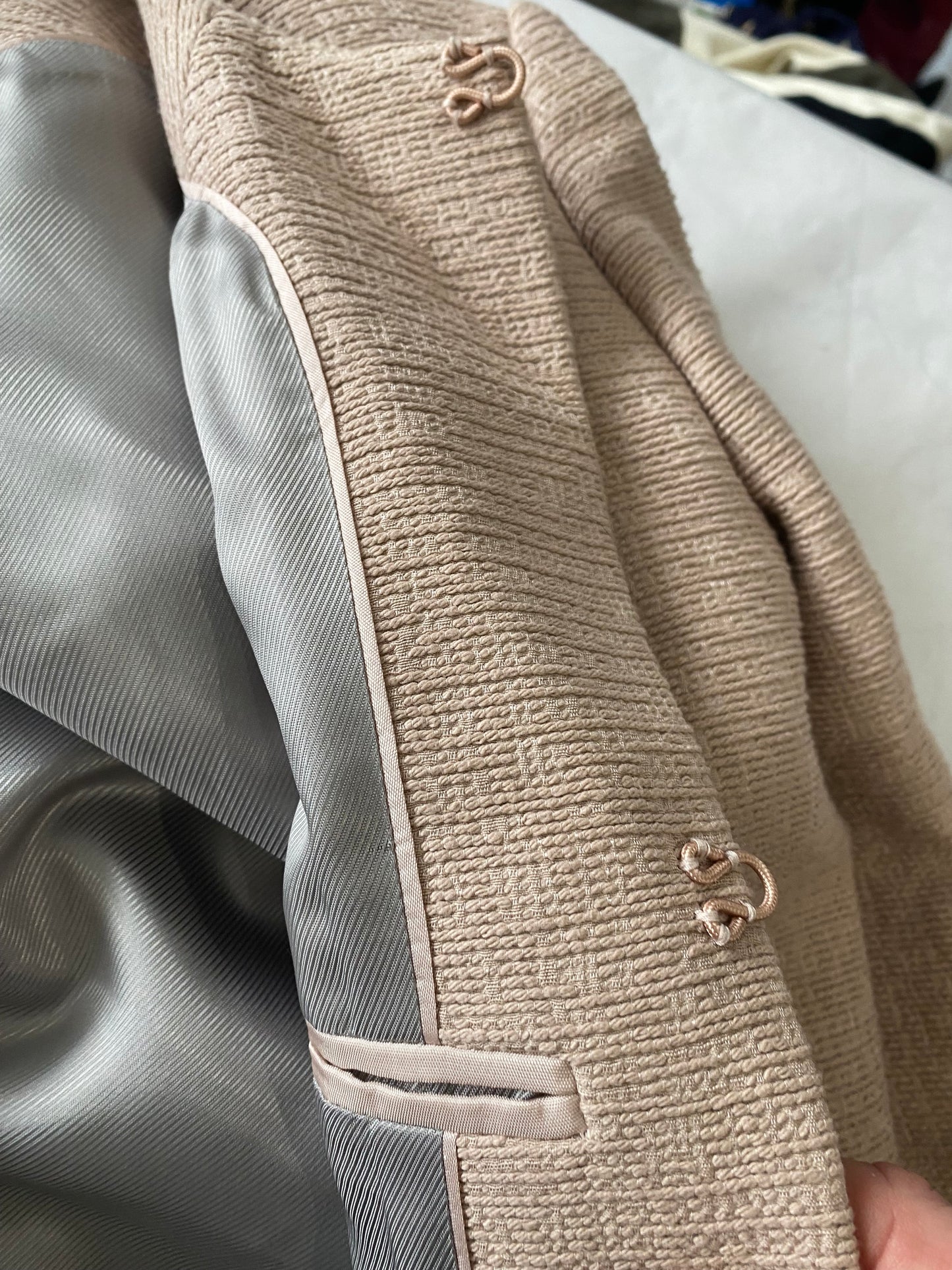 LK Bennett Dusty Pink Amola Coat Size 6-8