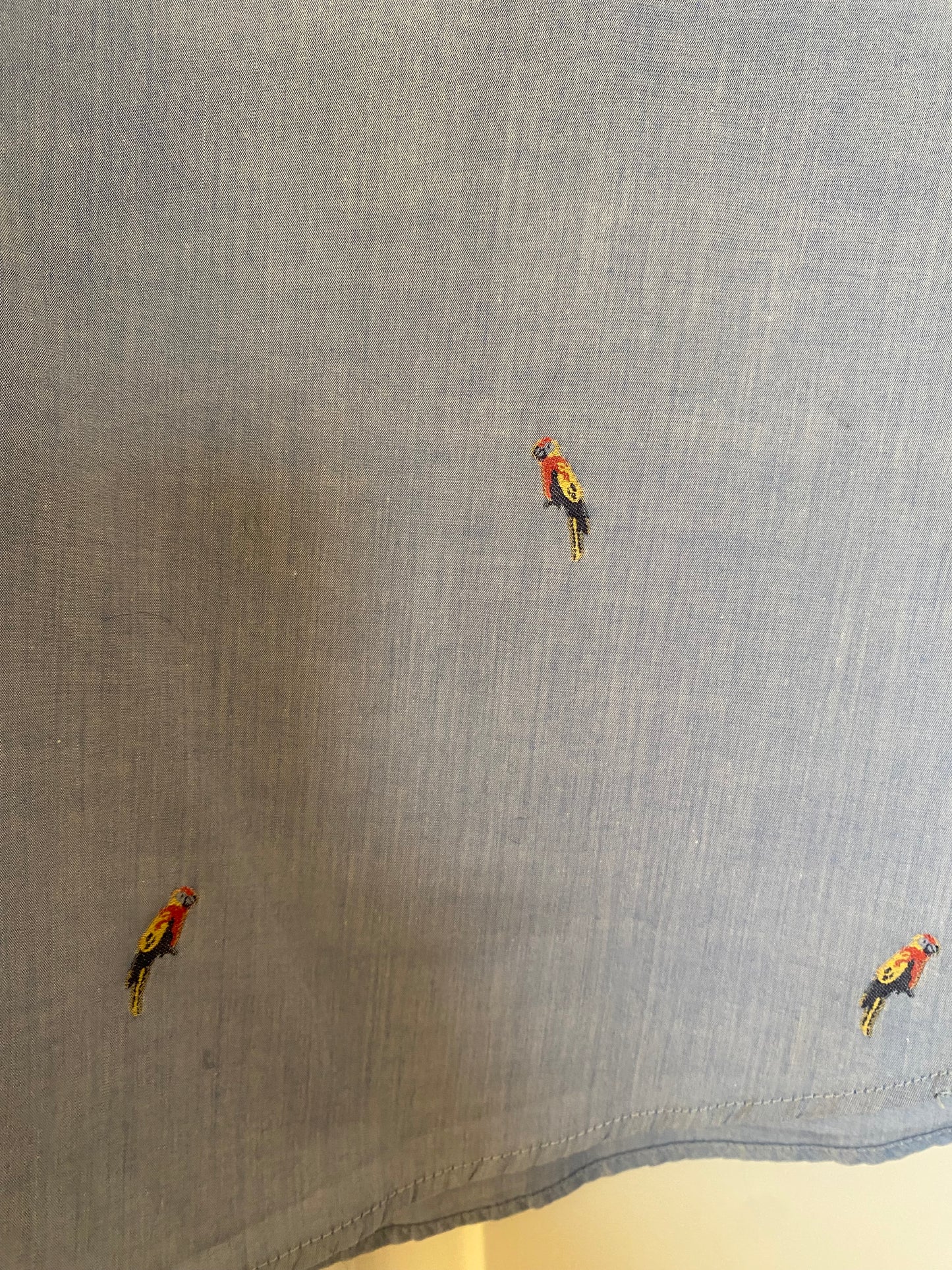 Ted Baker Parrot Embroidered Shirt Size XXL