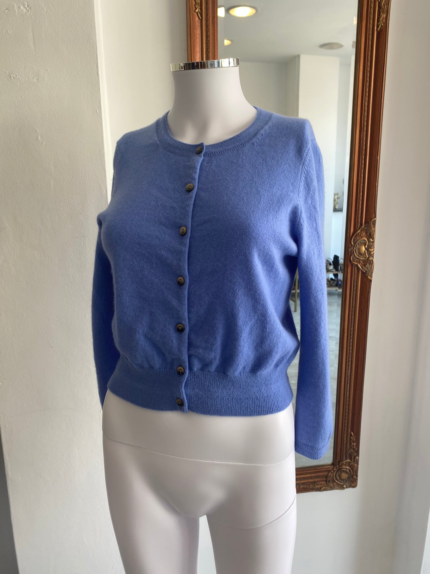 Boden Blue Cashmere Cardigan Size Small 8-10