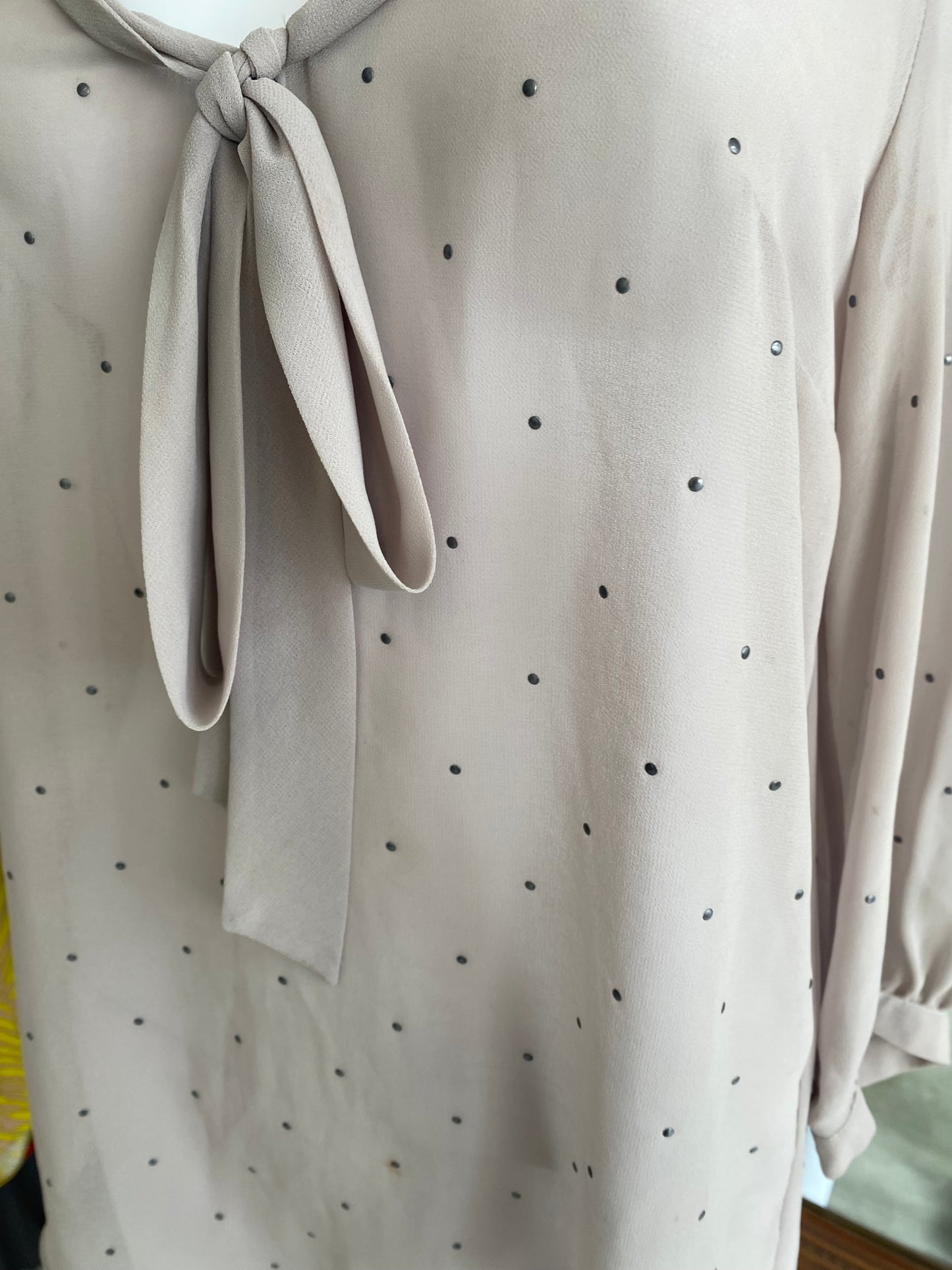 Sheer top with beading size 8-10