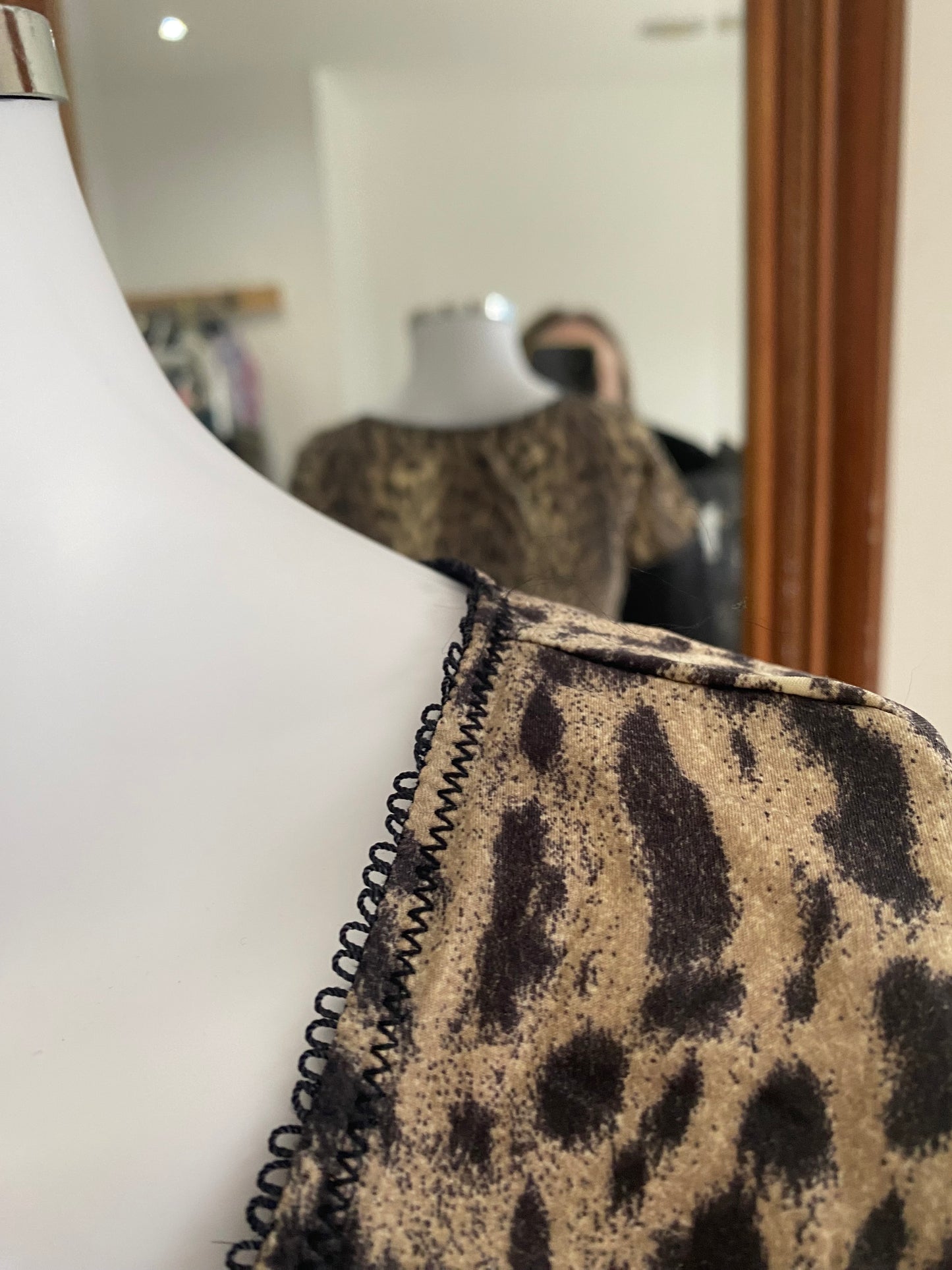 Just Cavalli Y2K leopard print top