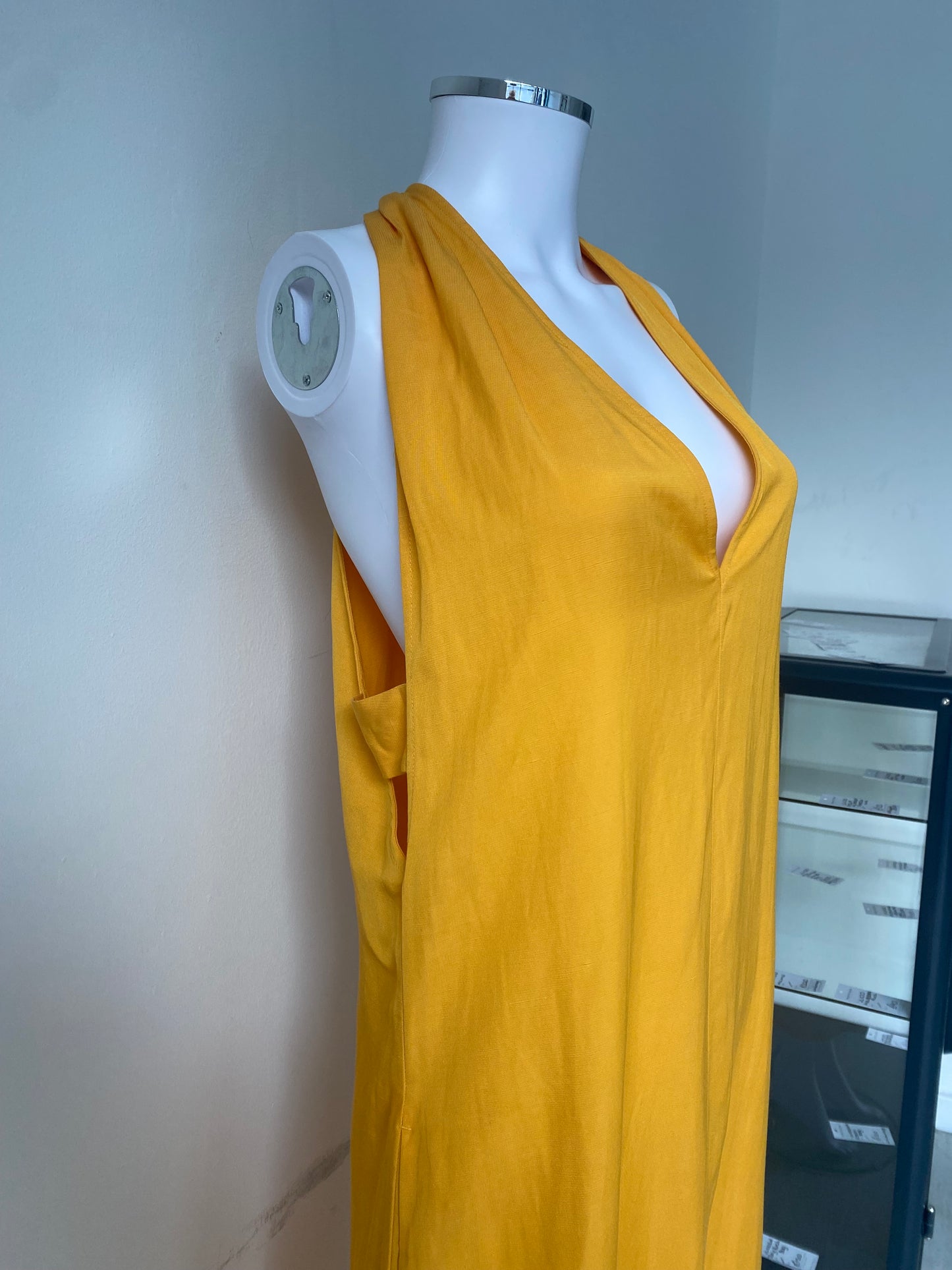 Reiss Orange Maxi Dress Size 12