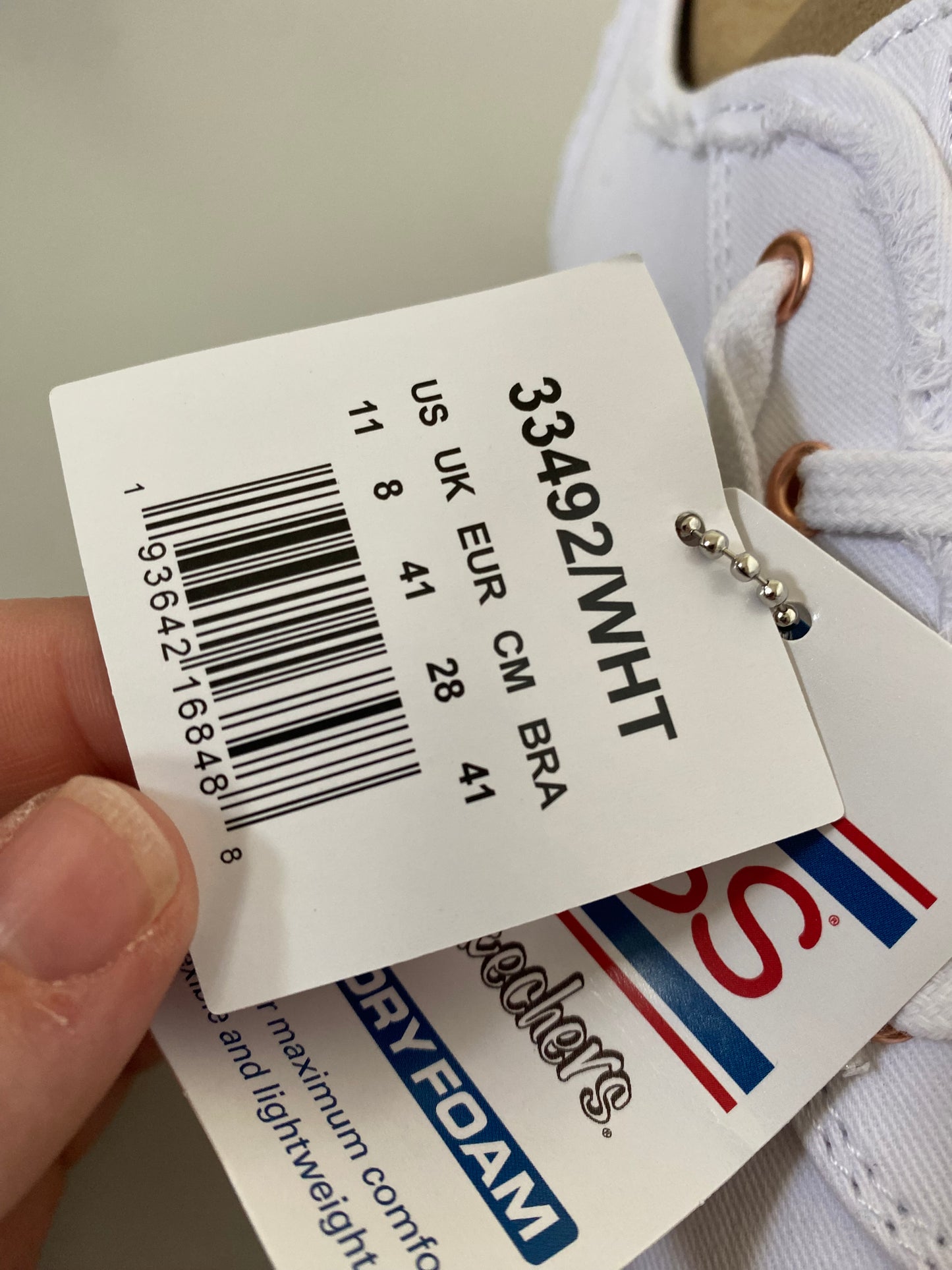 Sketchers Bobs white canvas trainers brand new size 8
