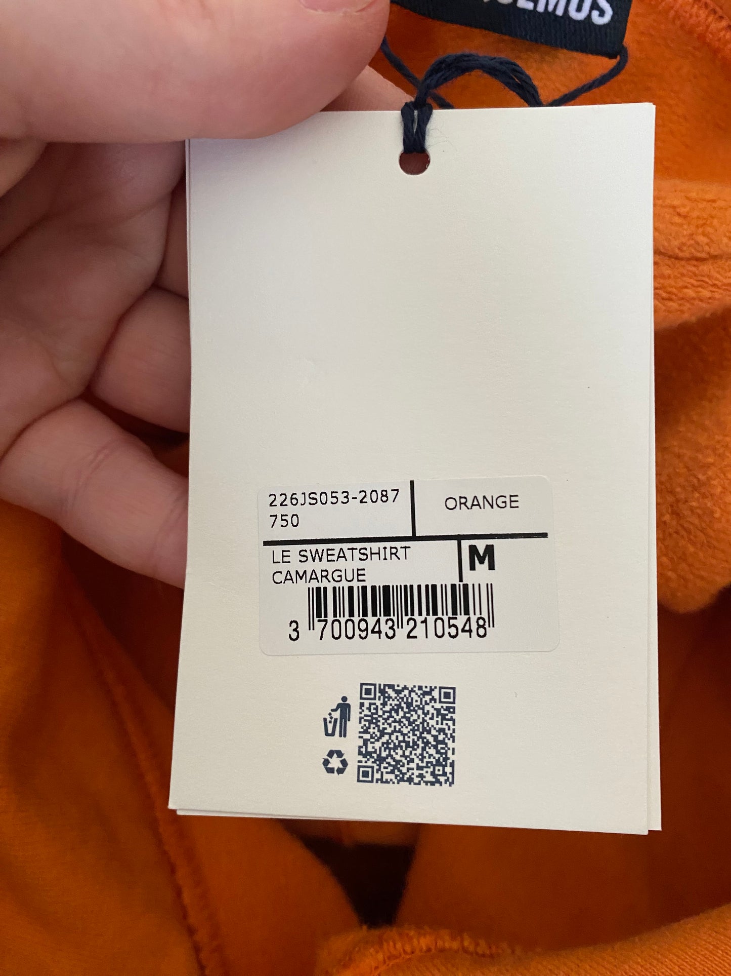 Jacquemus Le Sweatshirt Size Medium 12-14