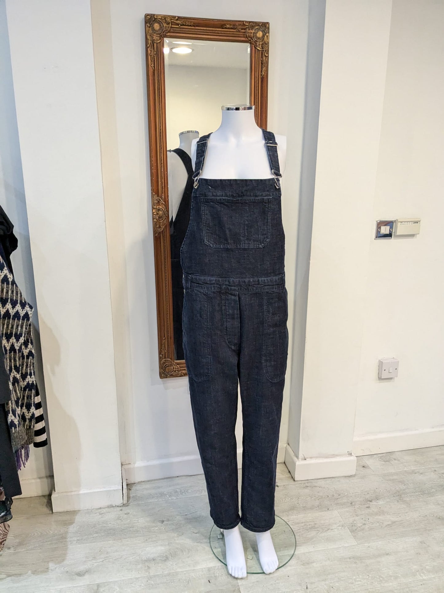 Toast Dark Blue Dungarees Size 12