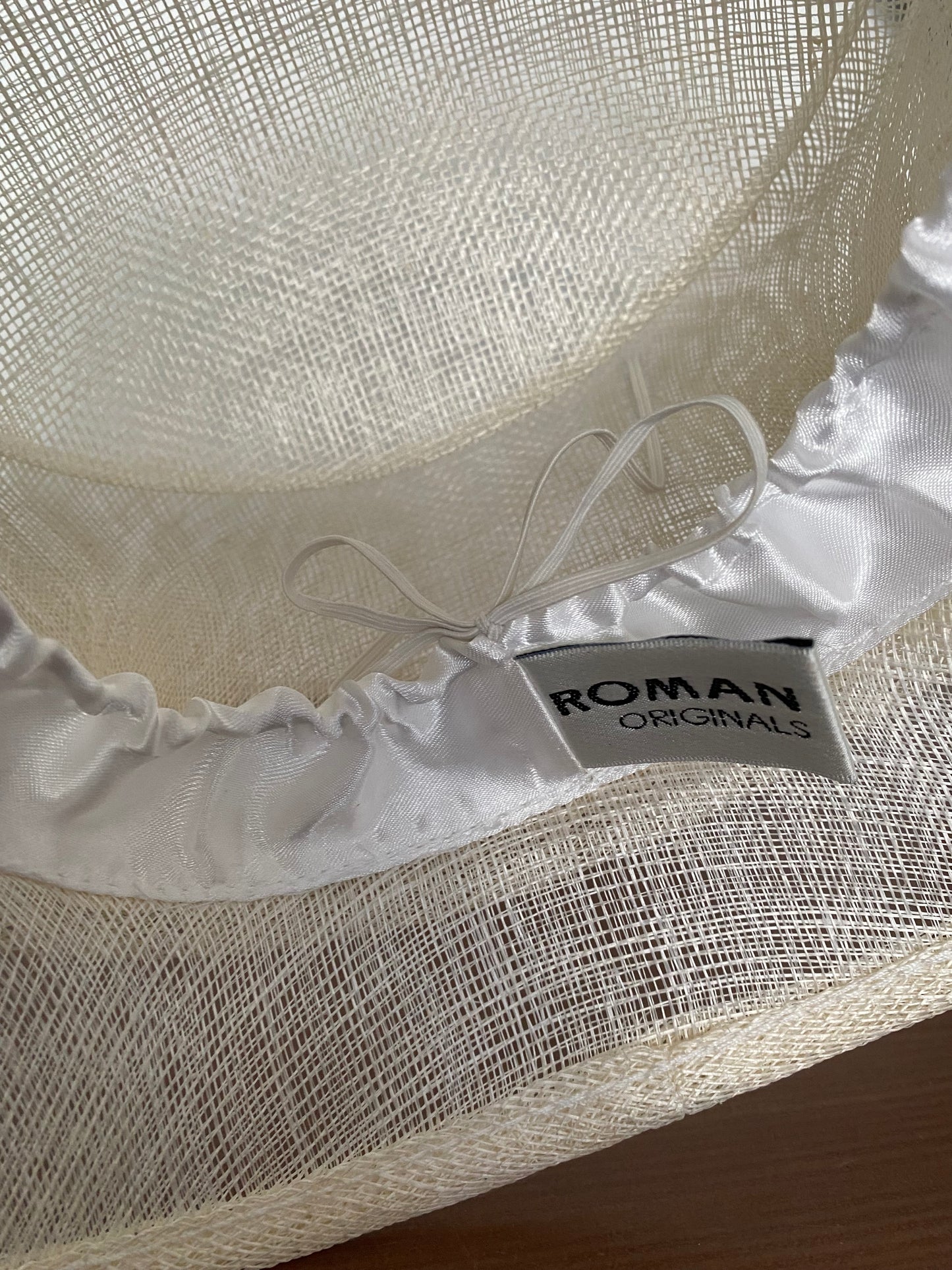 Roman white formal hat