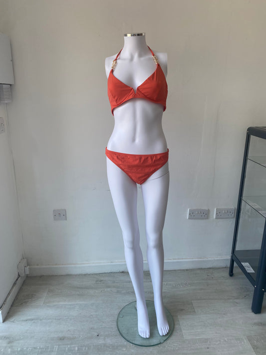 Reiss Orange Bikini Size 12