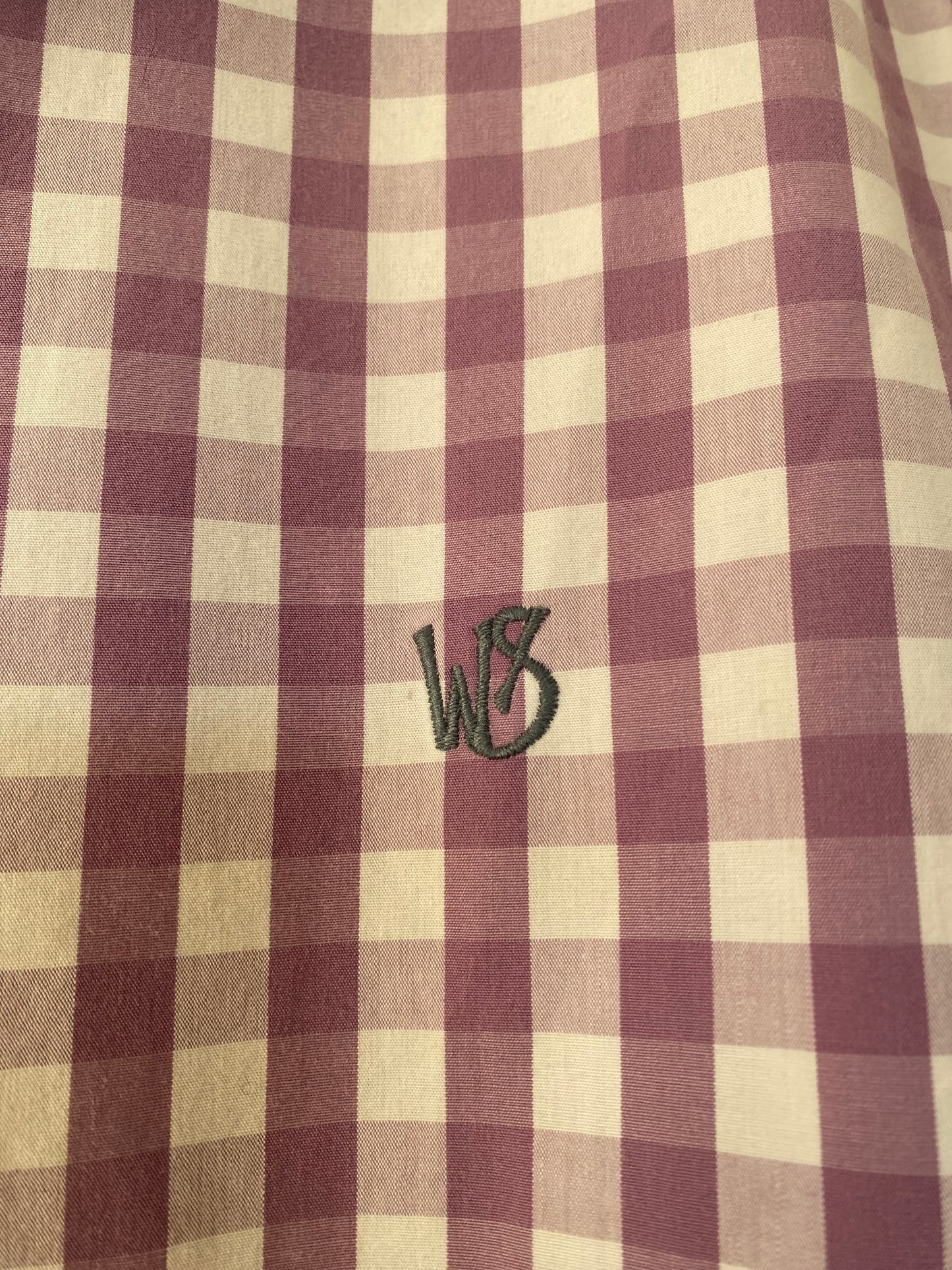 White Stuff Purple Checked Shirt Size Large