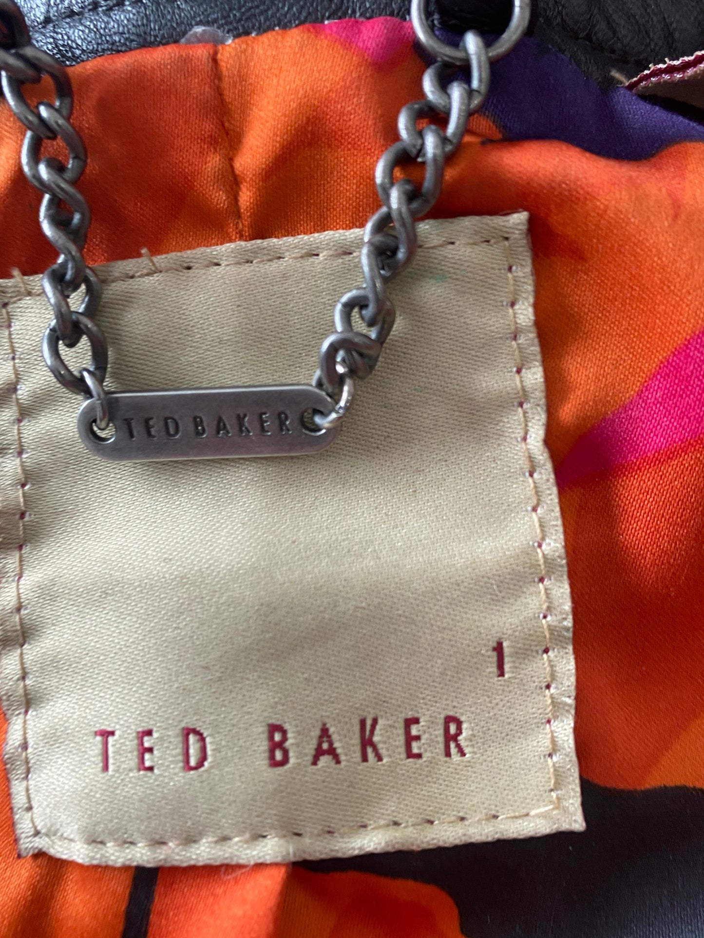 Ted Baker Leather Jacket size 6