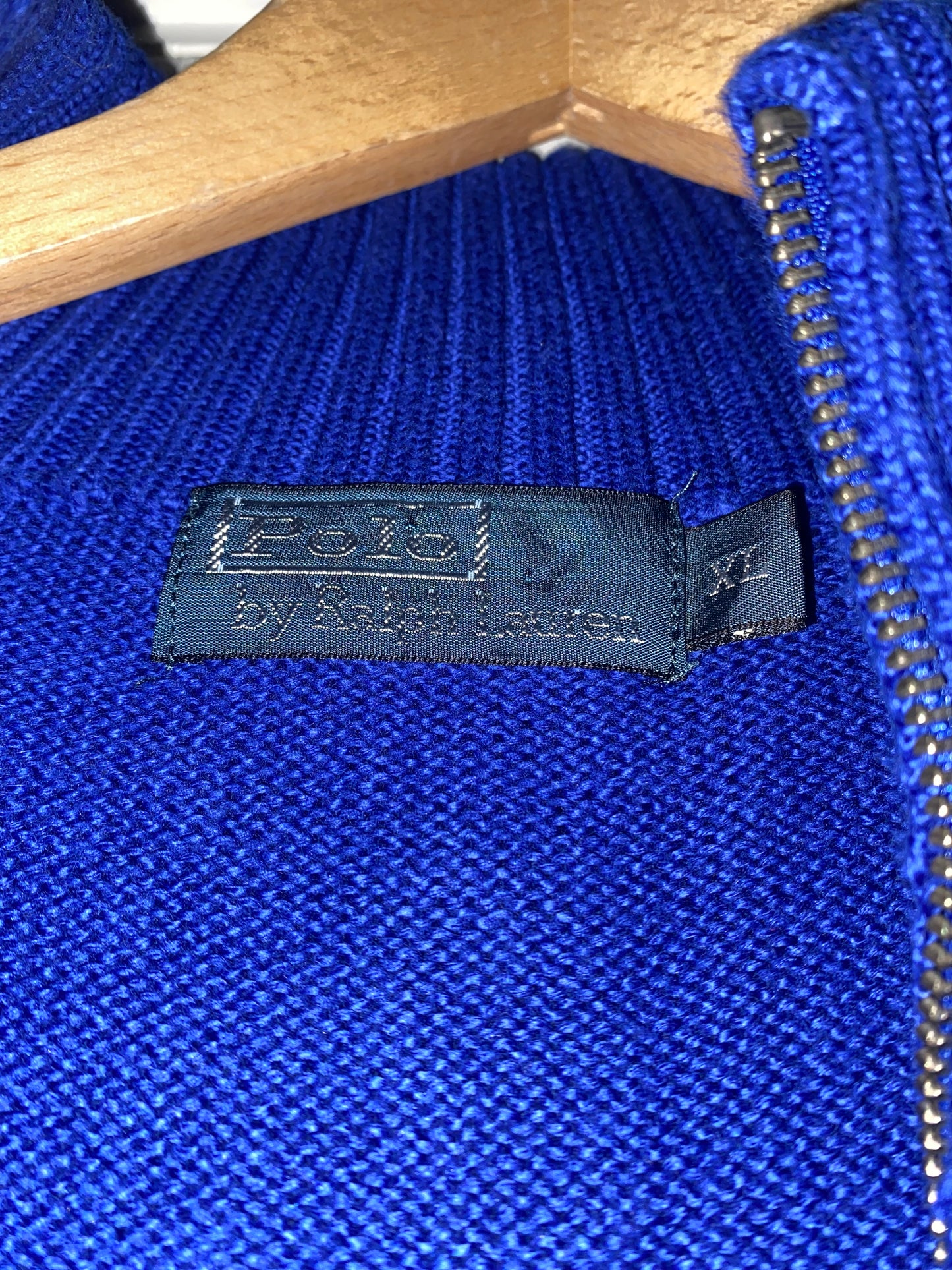 Polo Ralph Lauren Blue 1/4 Zip Jumper Size XL